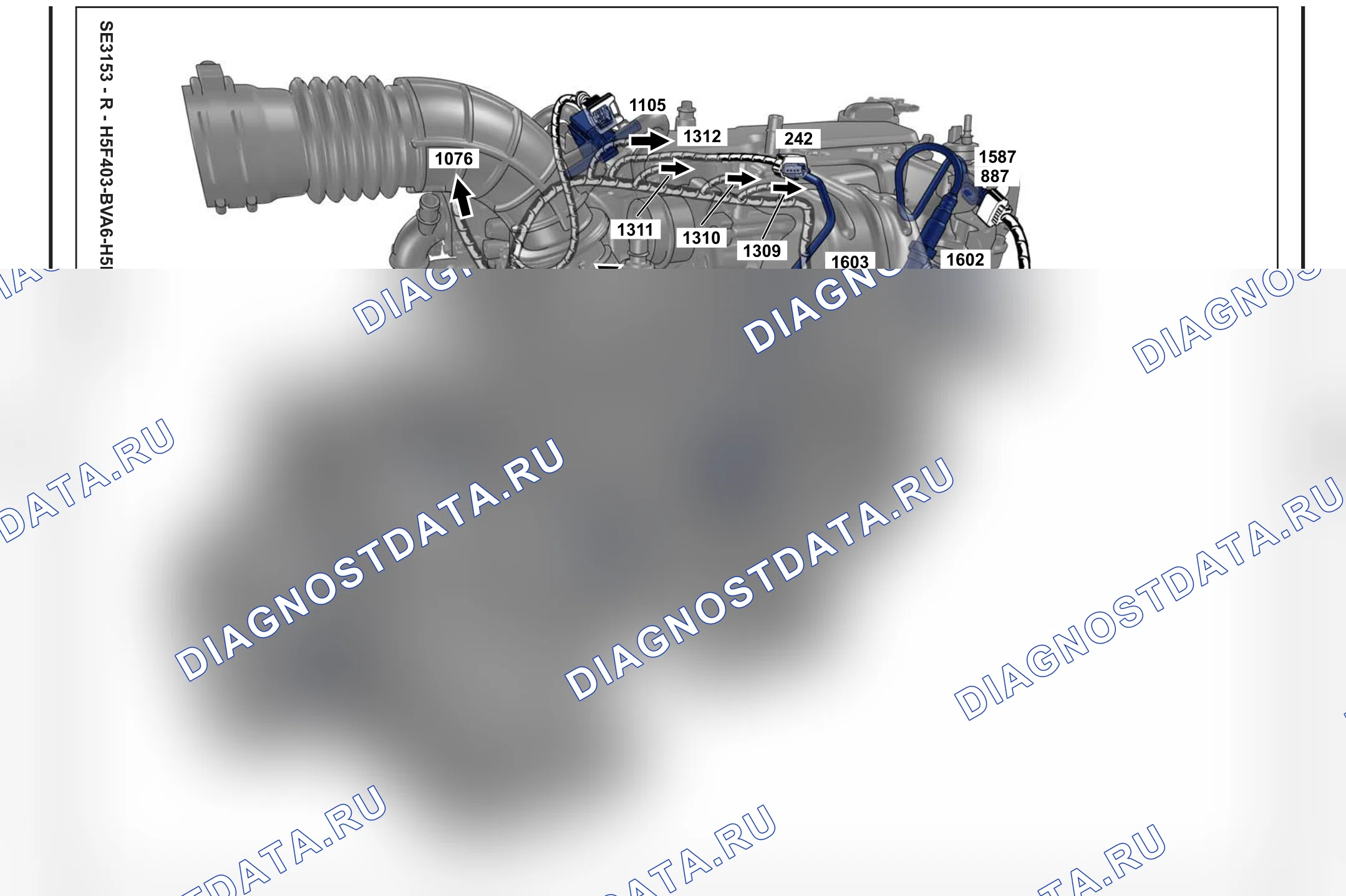 Расположение компонентов — Расположение компонентов: лист S43 — Расположение компонентов: лист S43. Renault Captur I (2012-2017)