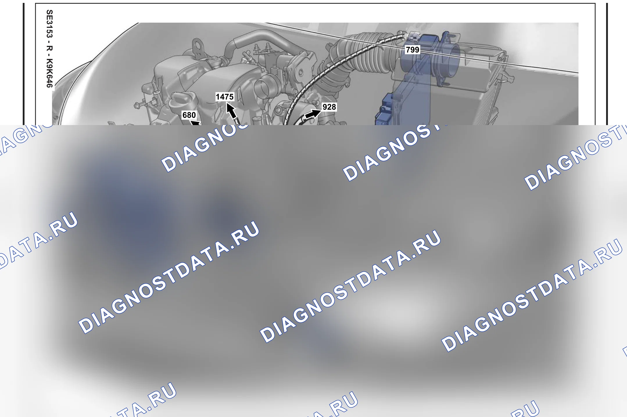 Расположение компонентов — Расположение компонентов: лист S57 — Расположение компонентов: лист S57. Renault Captur I (2012-2017)