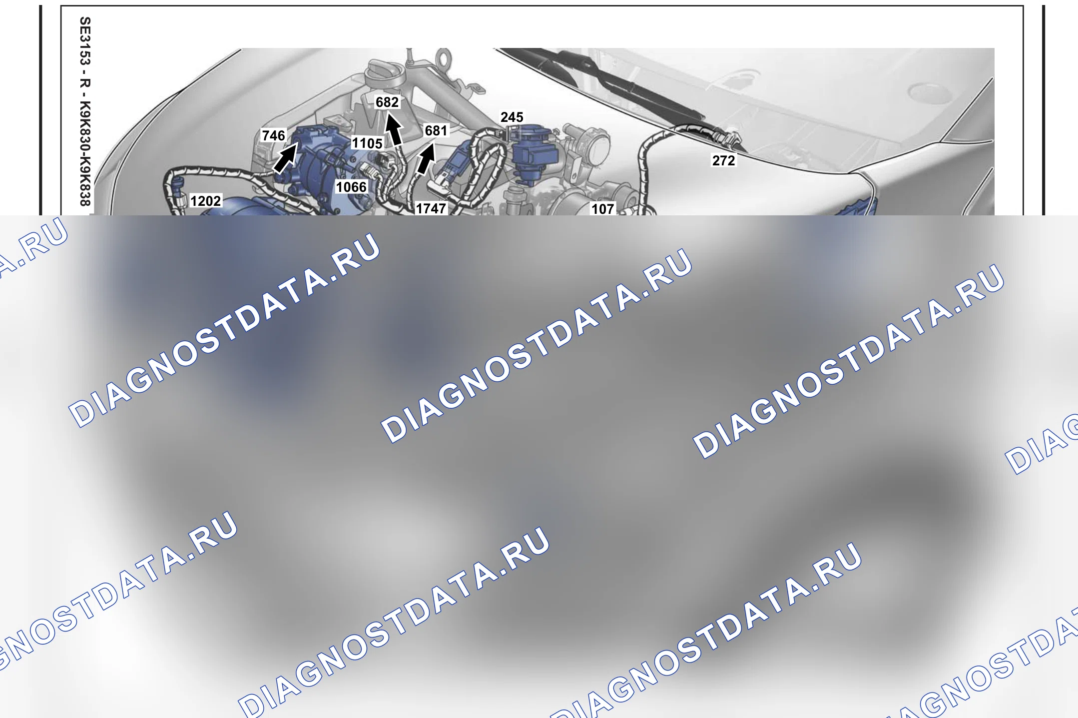 Расположение компонентов — Расположение компонентов: лист S54 — Расположение компонентов: лист S54. Renault Captur I (2012-2017)