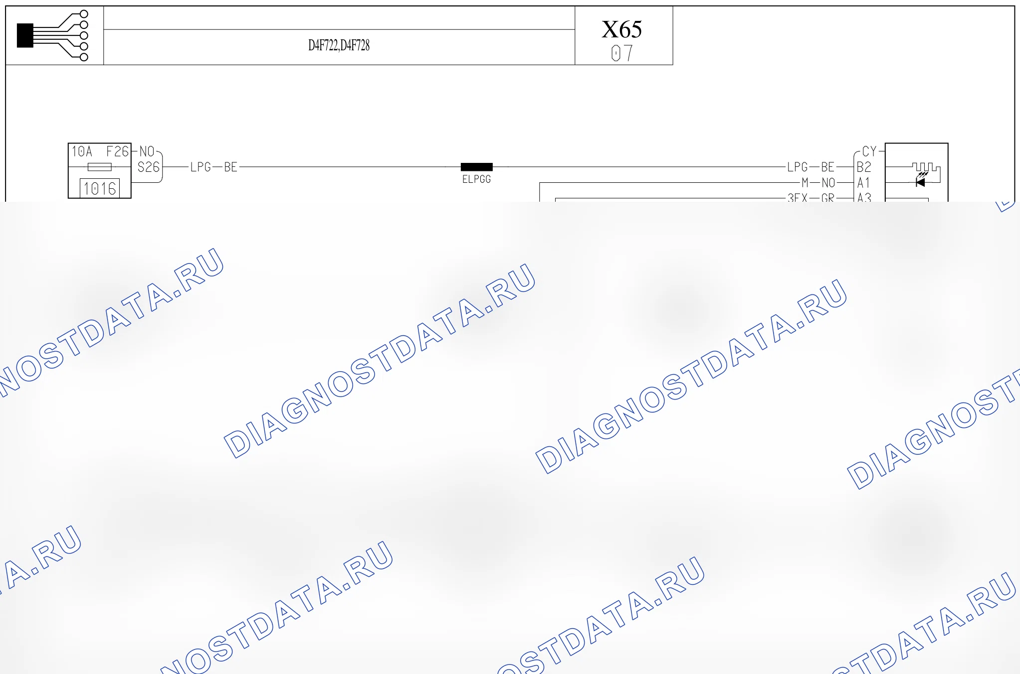 Электросхема круиз-контроля — для а/м с: двиг. D4F722/728 (1.2 бензин) — для а/м с: двиг. D4F722/728 (1.2 бензин). Renault Clio II (1998-2010)