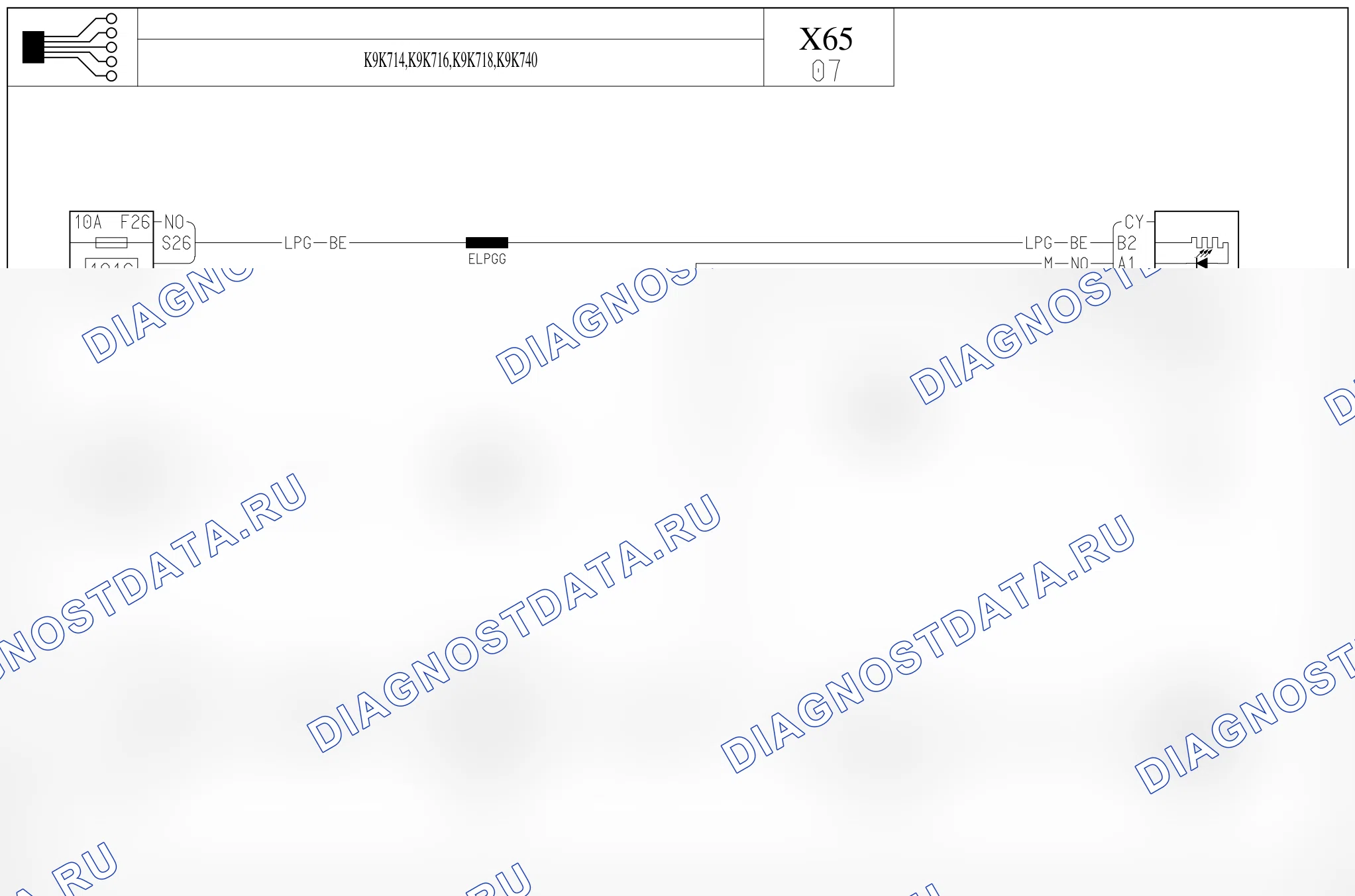 Электросхема круиз-контроля — для а/м с: двиг. K9K714/716/718/740 (1.5 dCi дизель) — для а/м с: двиг. K9K714/716/718/740 (1.5 dCi дизель). Renault Clio II (1998-2010)