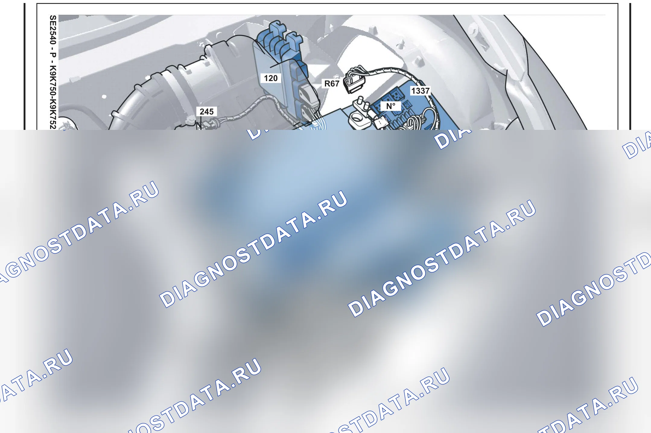 Расположение компонентов — Расположение компонентов: лист S31 — Расположение компонентов: лист S31. Renault Clio III (2005-2012)