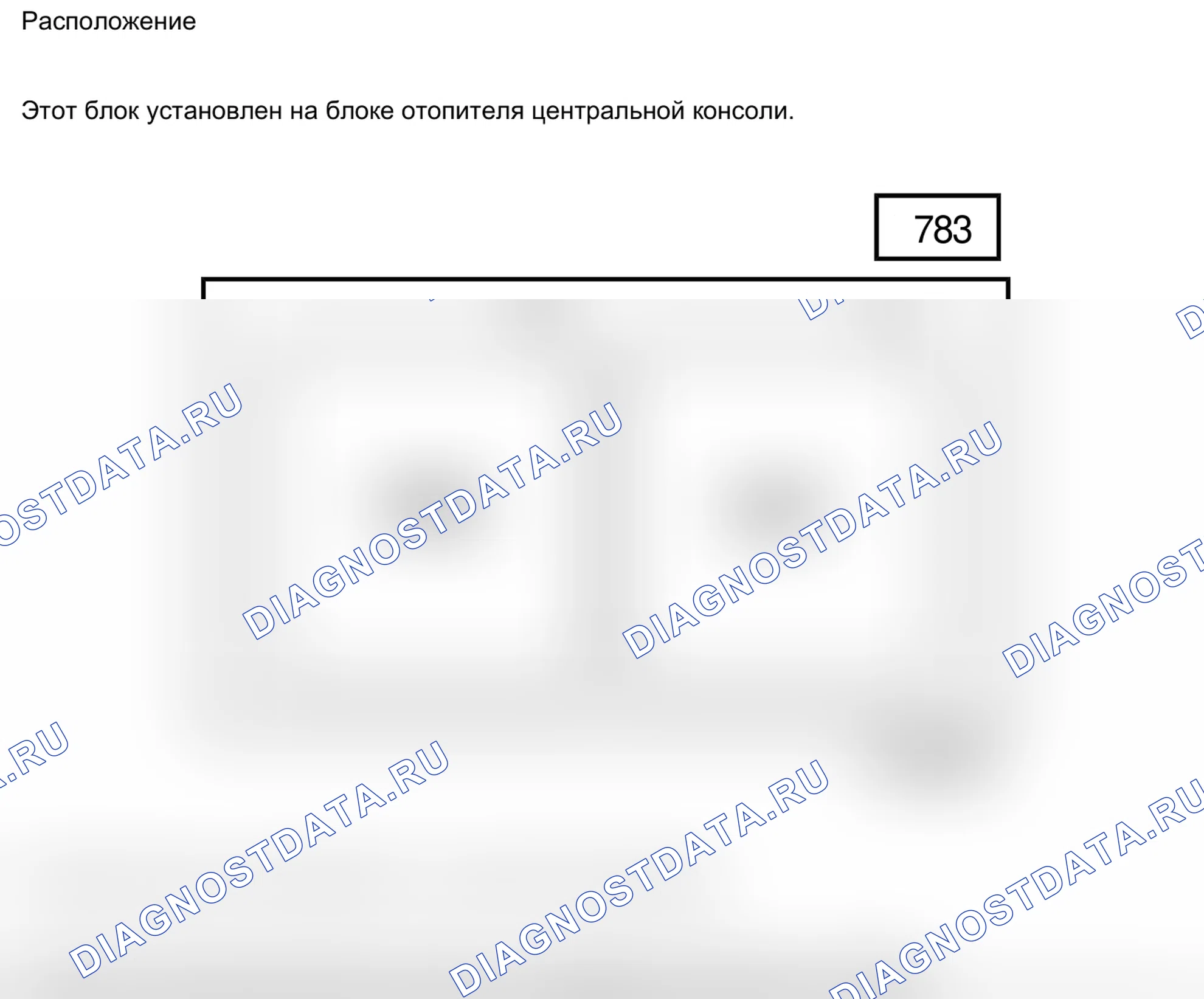 Блоки предохранителей и реле — 783 — Панель реле дополнительного отопителя 1 и 2 — 783 — Панель реле дополнительного отопителя 1 и 2. Renault Fluence I (2009-2013)