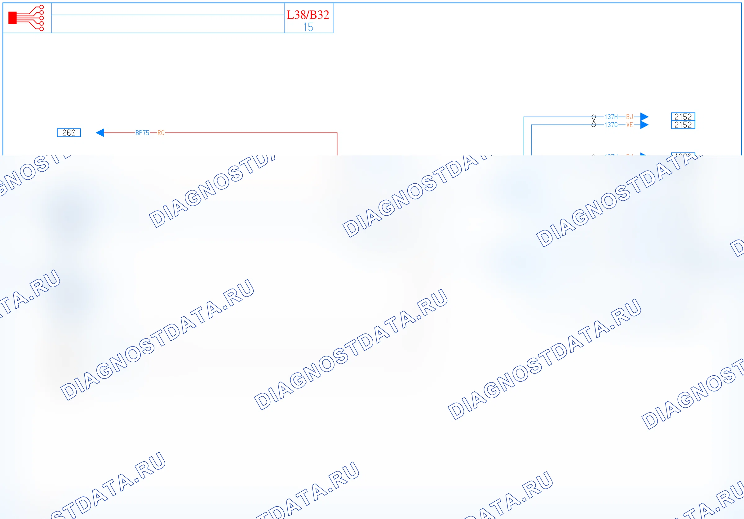 Электросхема диагностического разъёма OBD2 — для всех модификаций — для всех модификаций. Renault Fluence I (2009-2013)