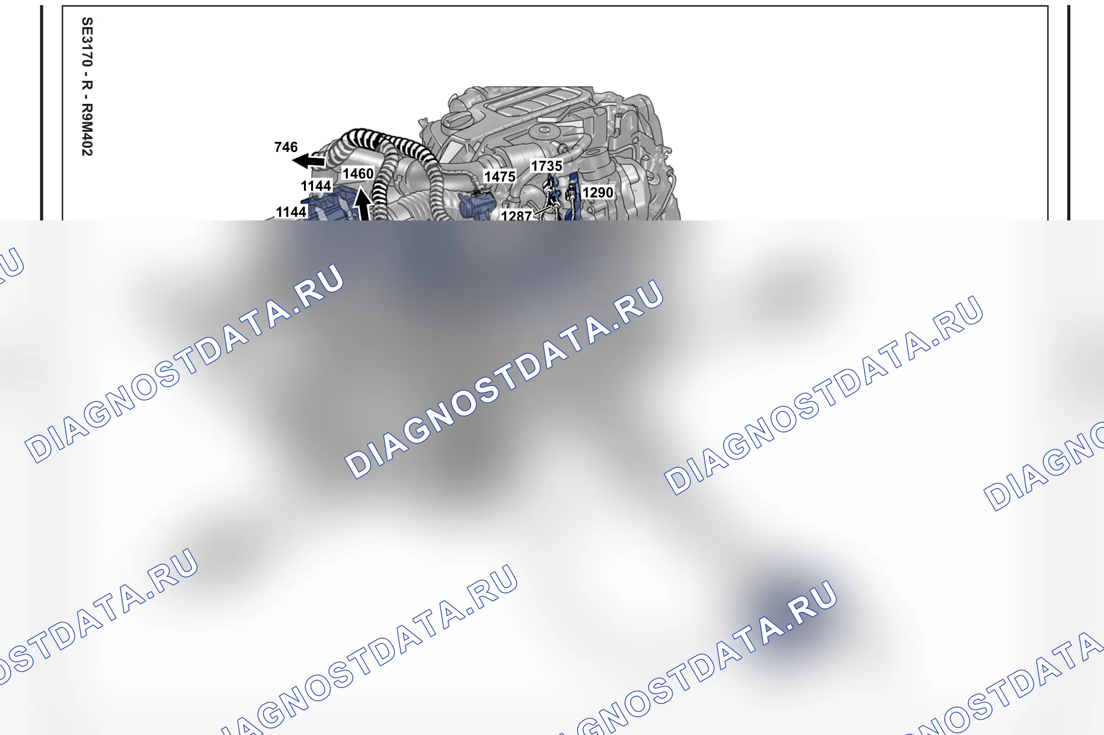 Расположение компонентов — Расположение компонентов: лист S102 — Расположение компонентов: лист S102. Renault Fluence I (2009-2013)