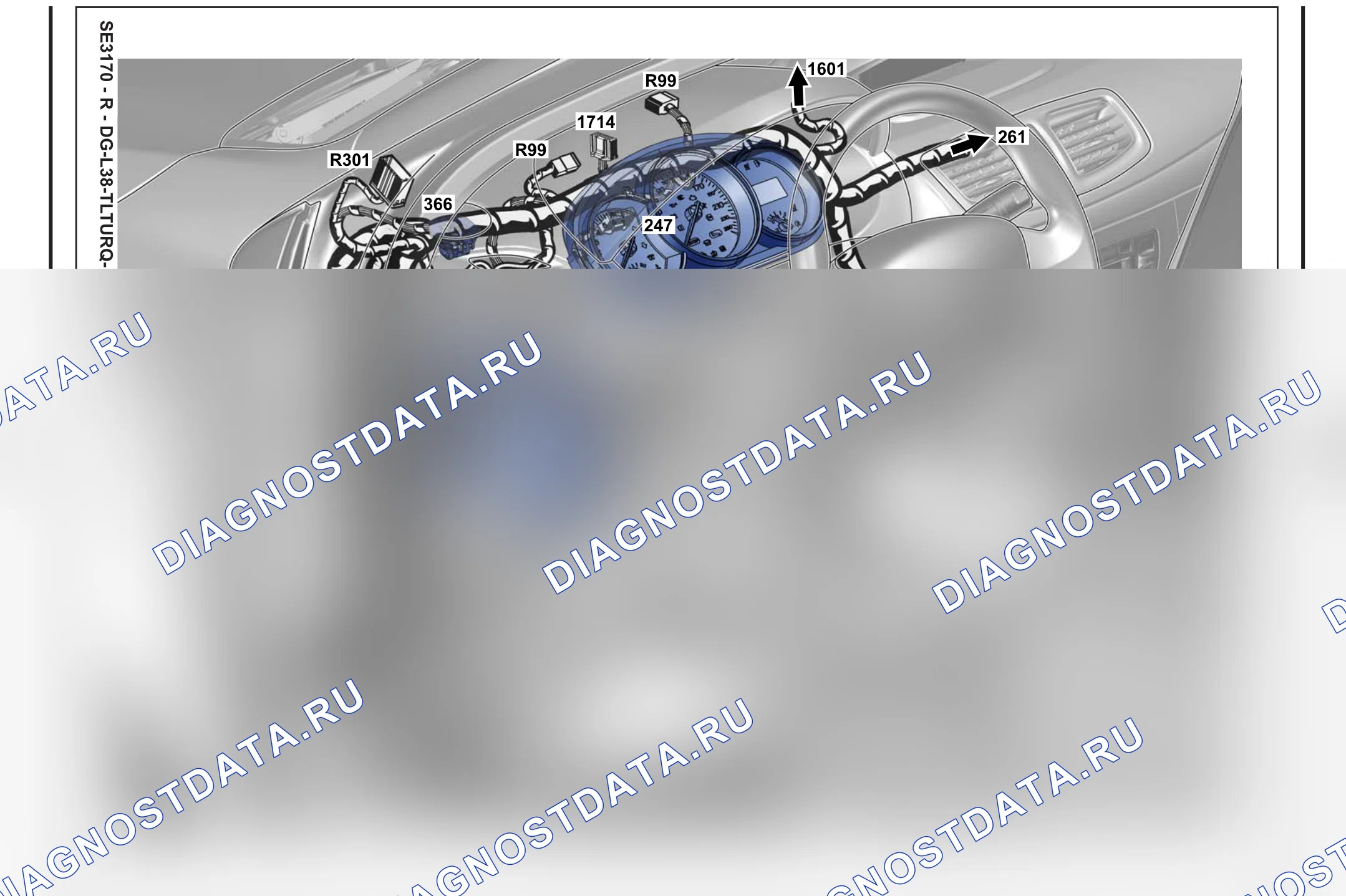 Расположение компонентов — Расположение компонентов: лист S19 — Расположение компонентов: лист S19. Renault Fluence I (2009-2013)