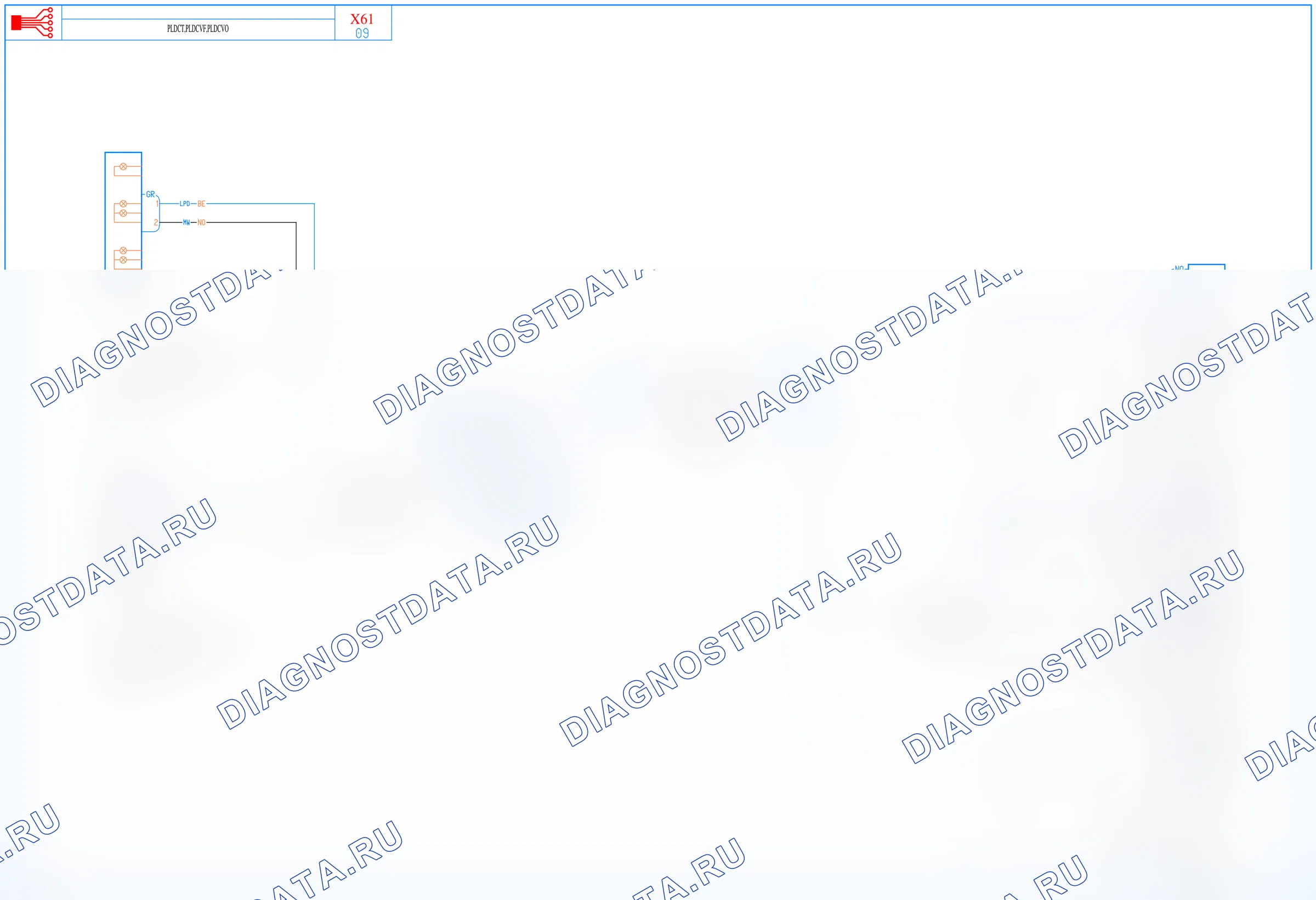 Габаритные огни — для а/м с: PLDCT, PLDCVF, PLDCVO — для а/м с: PLDCT, PLDCVF, PLDCVO. Renault Kangoo II-BeBop (2009-2013)