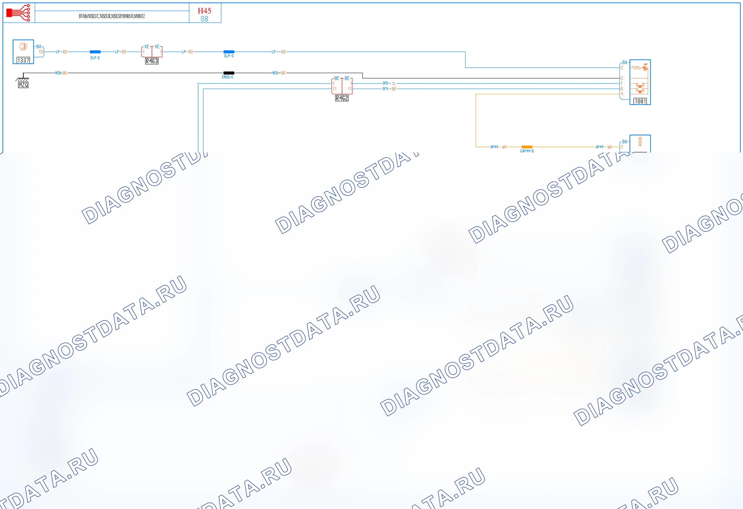 Электросхема круиз-контроля — для а/м с: двиг. M9R830/832 (2.0 dCi дизель) + МКПП 6-ст. + Техническая комплектация nissan европа, Техническая комплектация nissan экспорт — для а/м с: двиг. M9R830/832 (2.0 dCi дизель) + МКПП 6-ст. + Техническая комплектация nissan европа, Техническая комплектация nissan экспорт. Renault Koleos I (2008-2016)