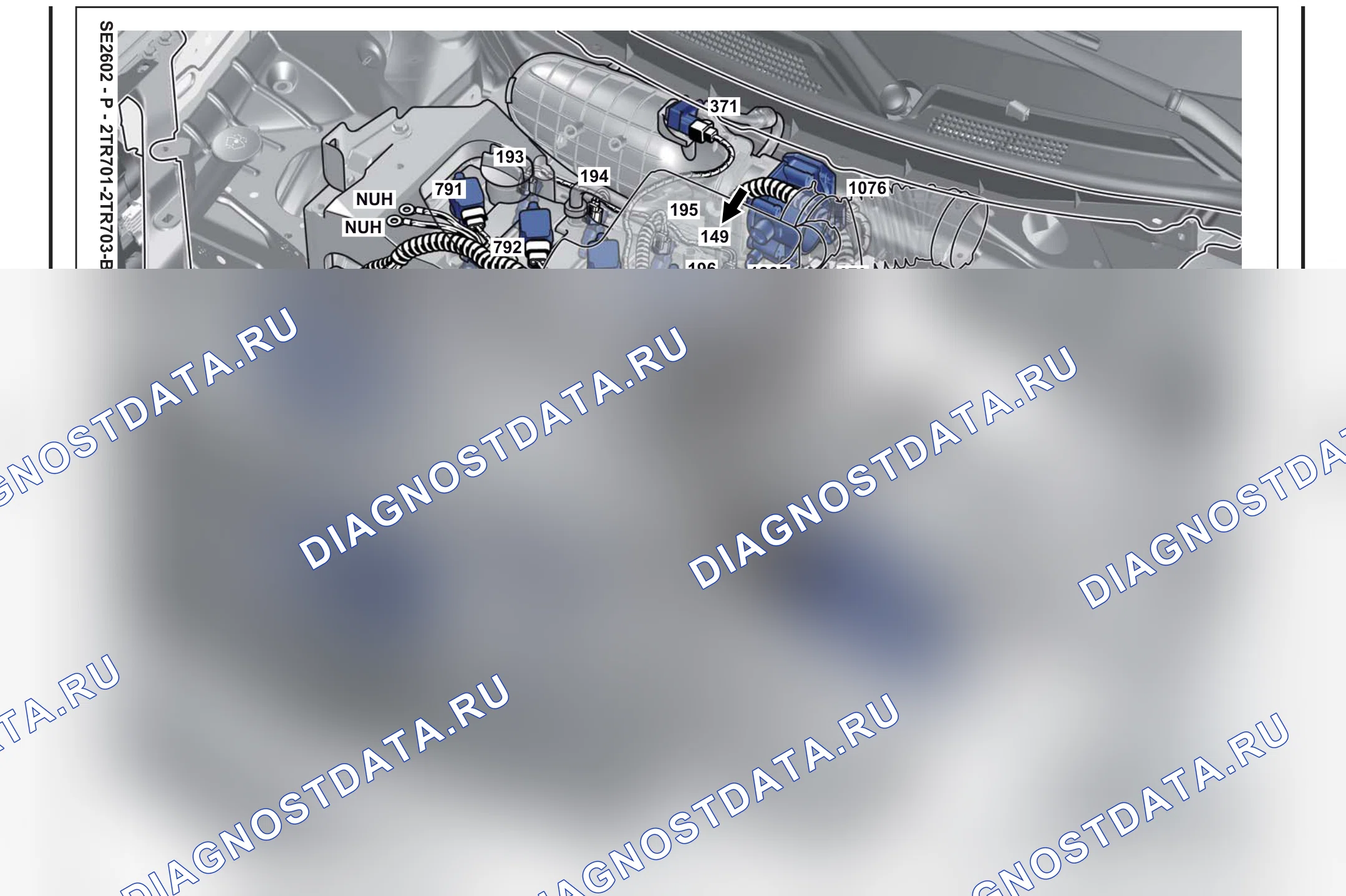 Расположение компонентов — Расположение компонентов: лист S51 — Расположение компонентов: лист S51. Renault Koleos I (2008-2016)