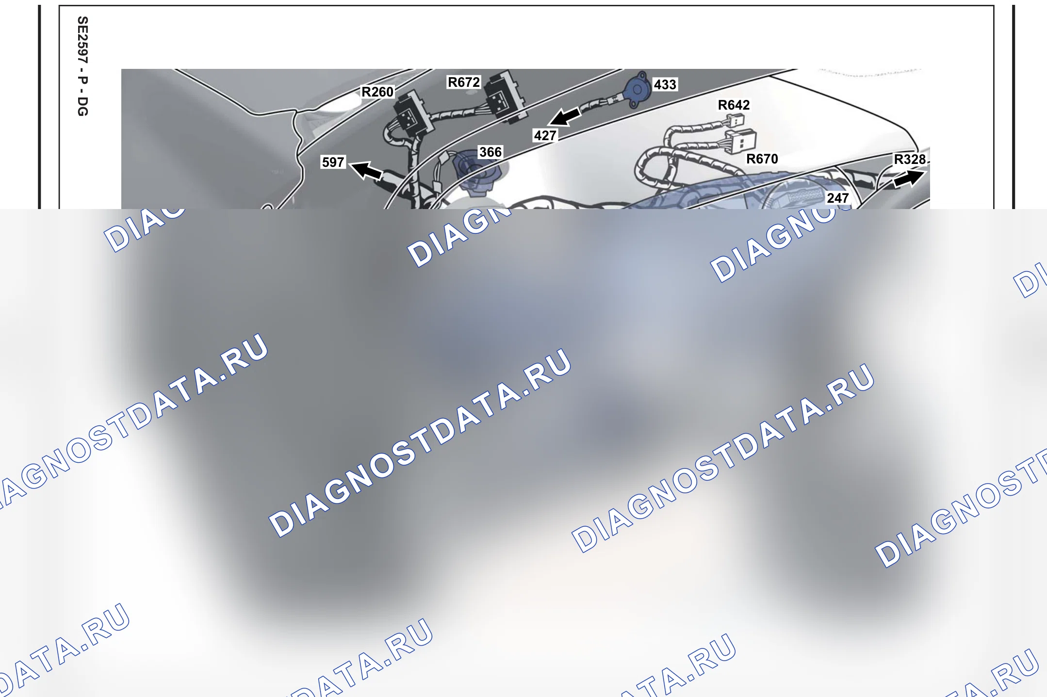 Расположение компонентов — Расположение компонентов: лист S5 — Расположение компонентов: лист S5. Renault Laguna III (2007-2015)