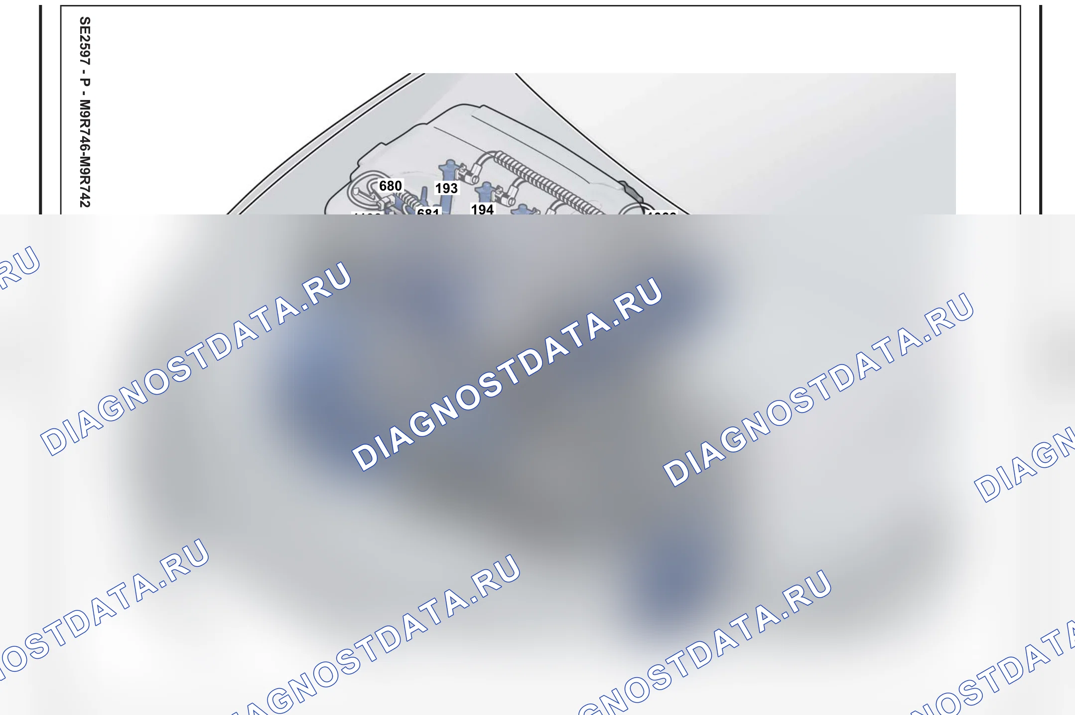 Расположение компонентов — Расположение компонентов: лист S65 — Расположение компонентов: лист S65. Renault Laguna III (2007-2015)
