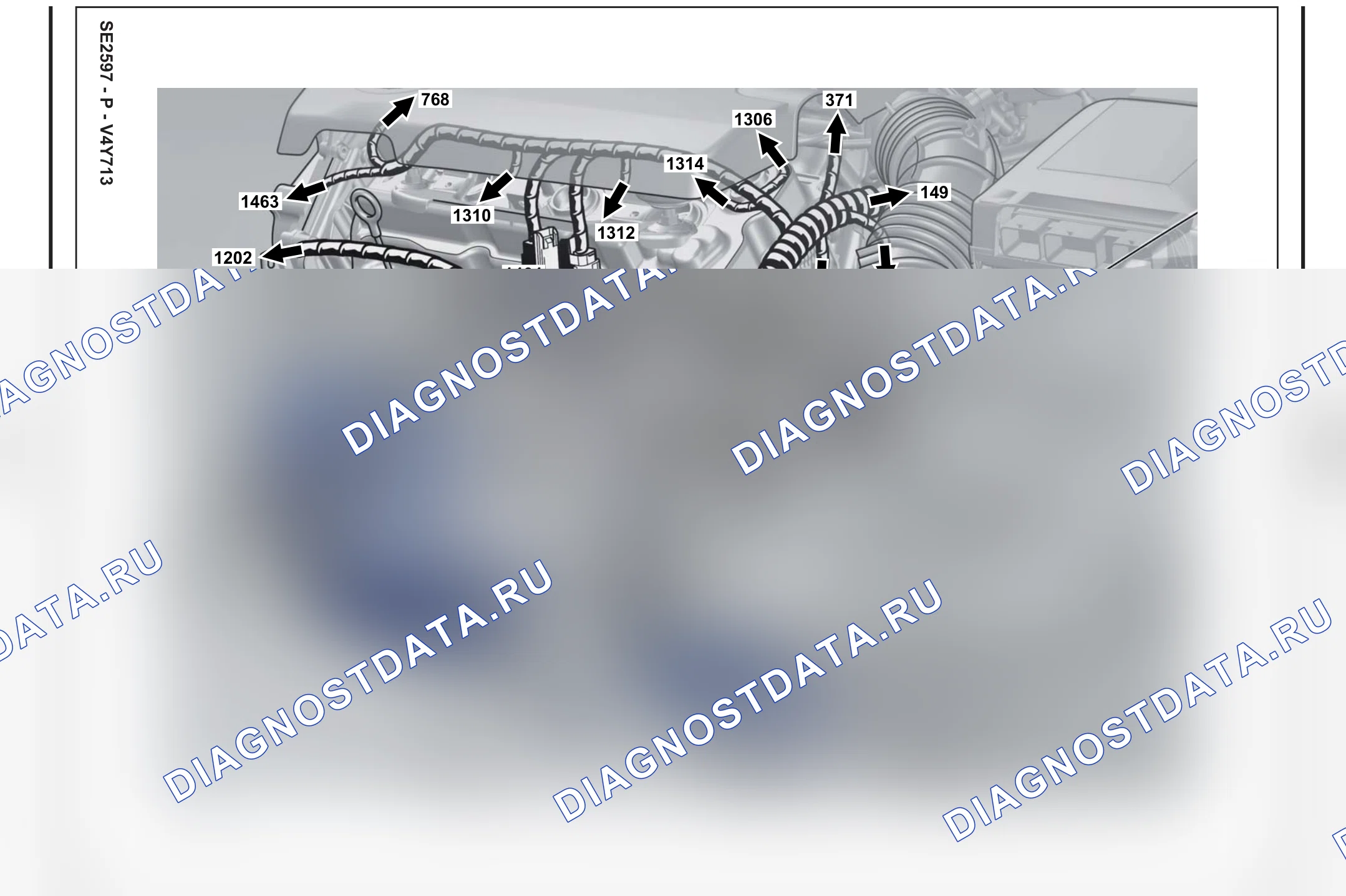 Расположение компонентов — Расположение компонентов: лист S84 — Расположение компонентов: лист S84. Renault Laguna III (2007-2015)