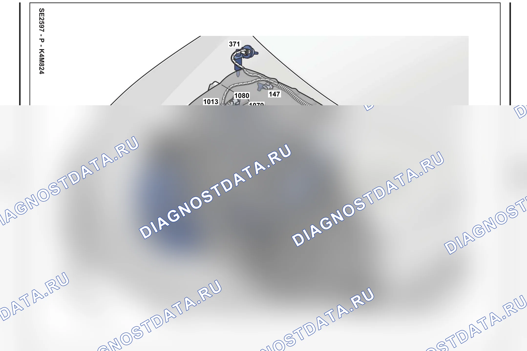 Расположение компонентов — Расположение компонентов: лист S56 — Расположение компонентов: лист S56. Renault Laguna III (2007-2015)