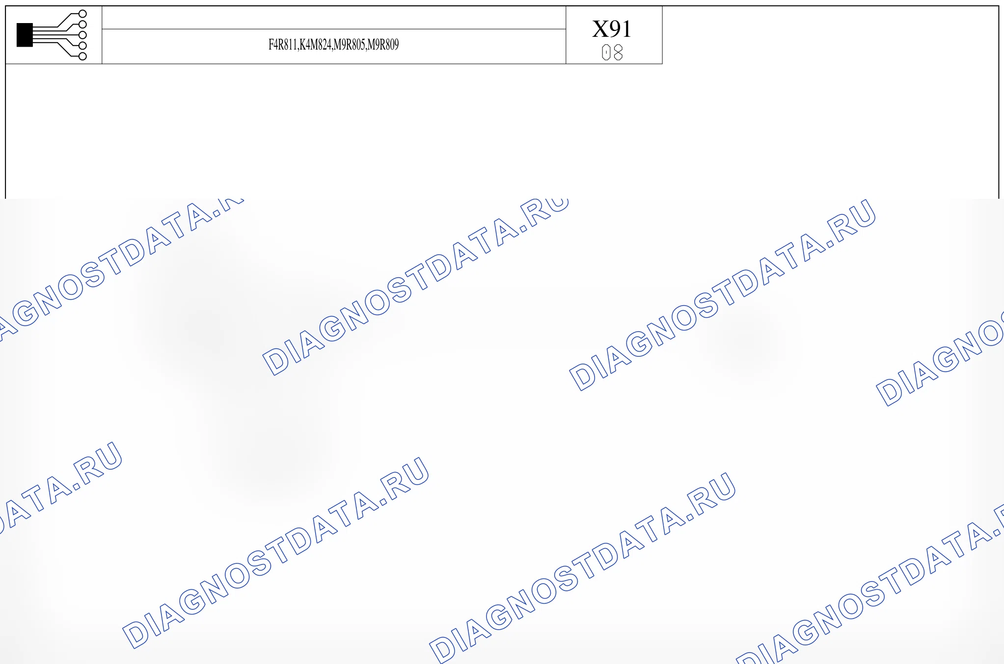 Точки массы — для а/м с: двиг. F4R811 (2.0 бензин), K4M824 (1.6 бензин), M9R805/809 (2.0 dCi дизель) — для а/м с: двиг. F4R811 (2.0 бензин), K4M824 (1.6 бензин), M9R805/809 (2.0 dCi дизель). Renault Laguna III (2007-2015)