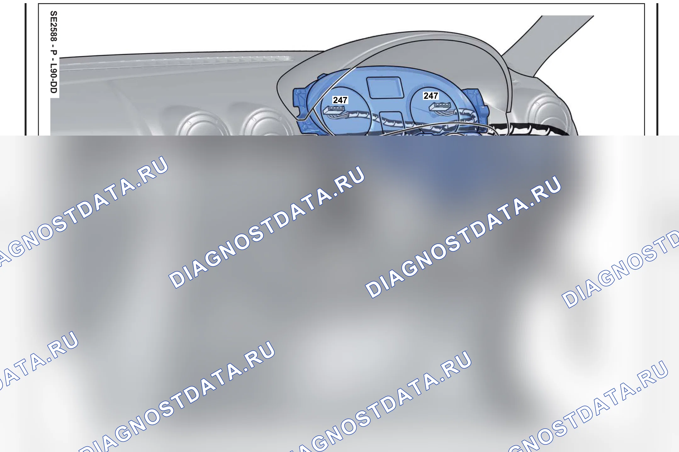 Расположение компонентов — Расположение компонентов: лист S16 — Расположение компонентов: лист S16. Renault Logan I (2004-2015)