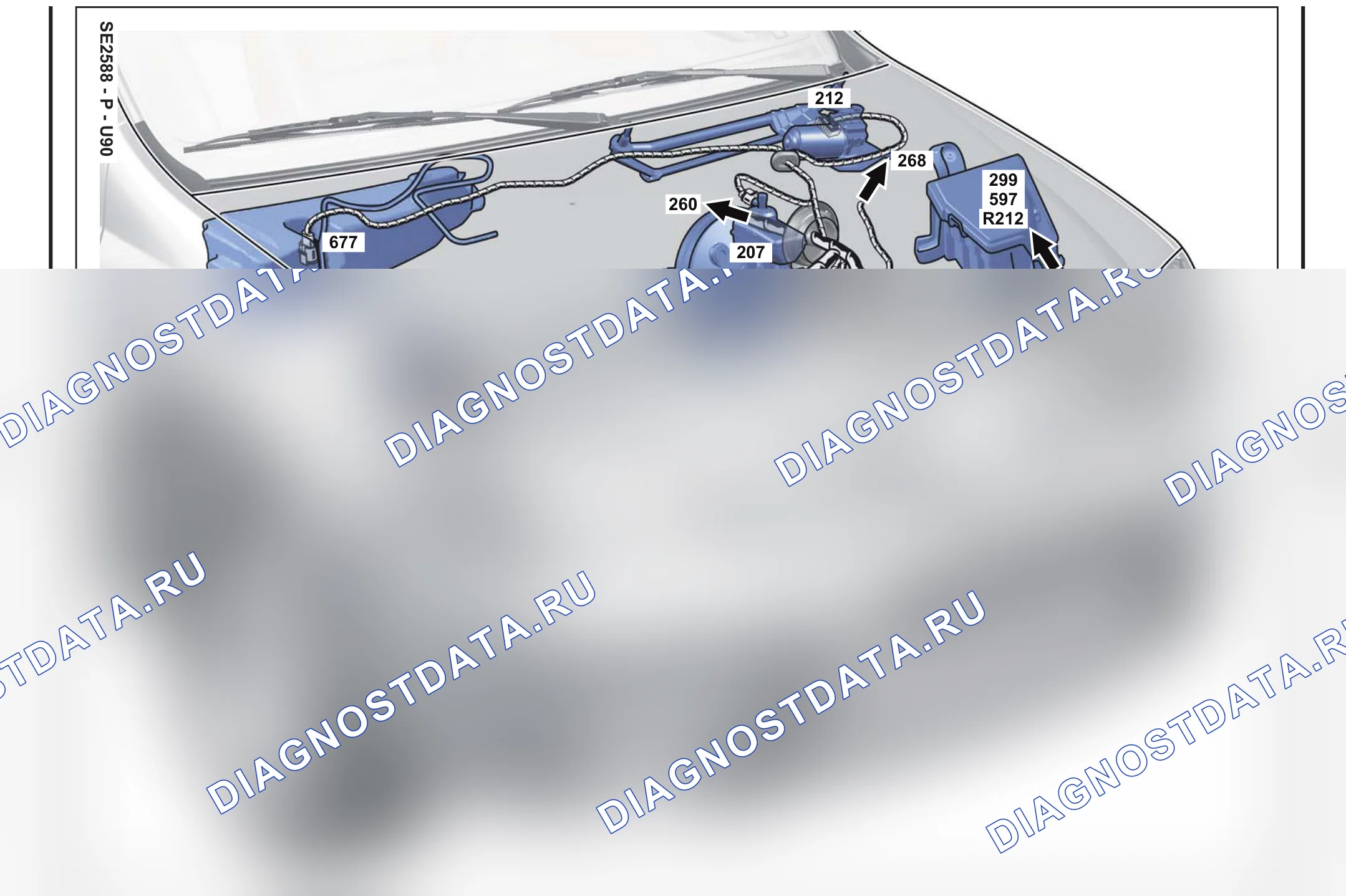 Расположение компонентов — Расположение компонентов: лист S7 — Расположение компонентов: лист S7. Renault Logan I (2004-2015)
