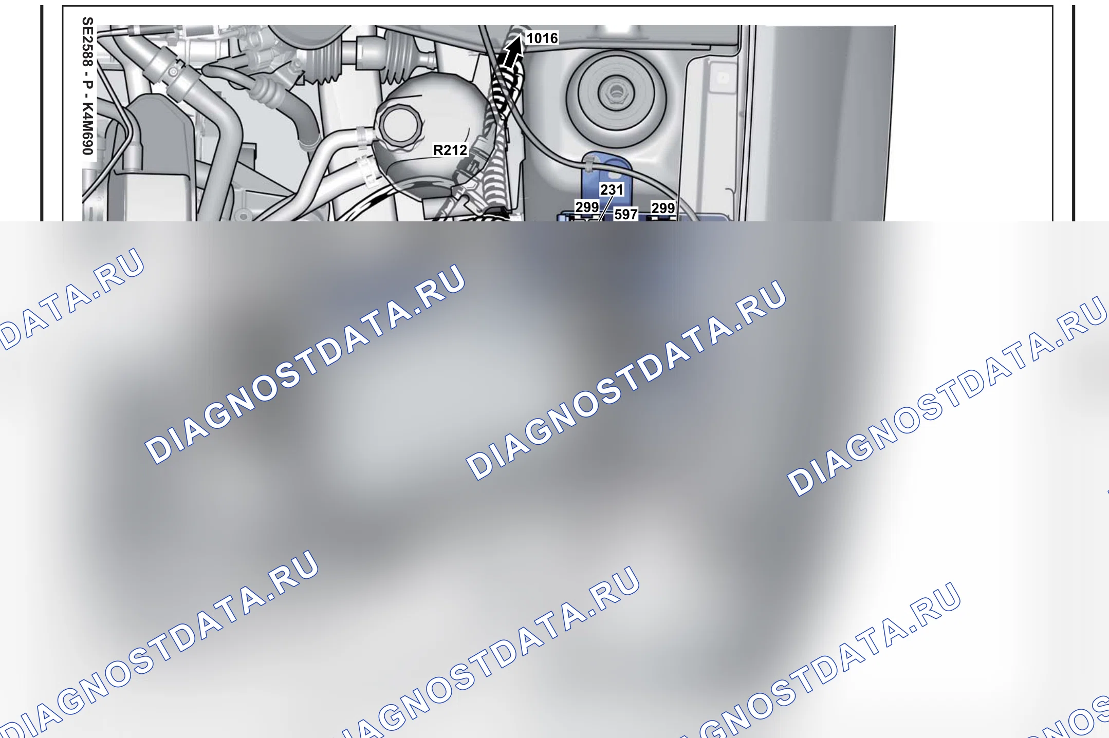 Расположение компонентов — Расположение компонентов: лист S44 — Расположение компонентов: лист S44. Renault Logan I (2004-2015)