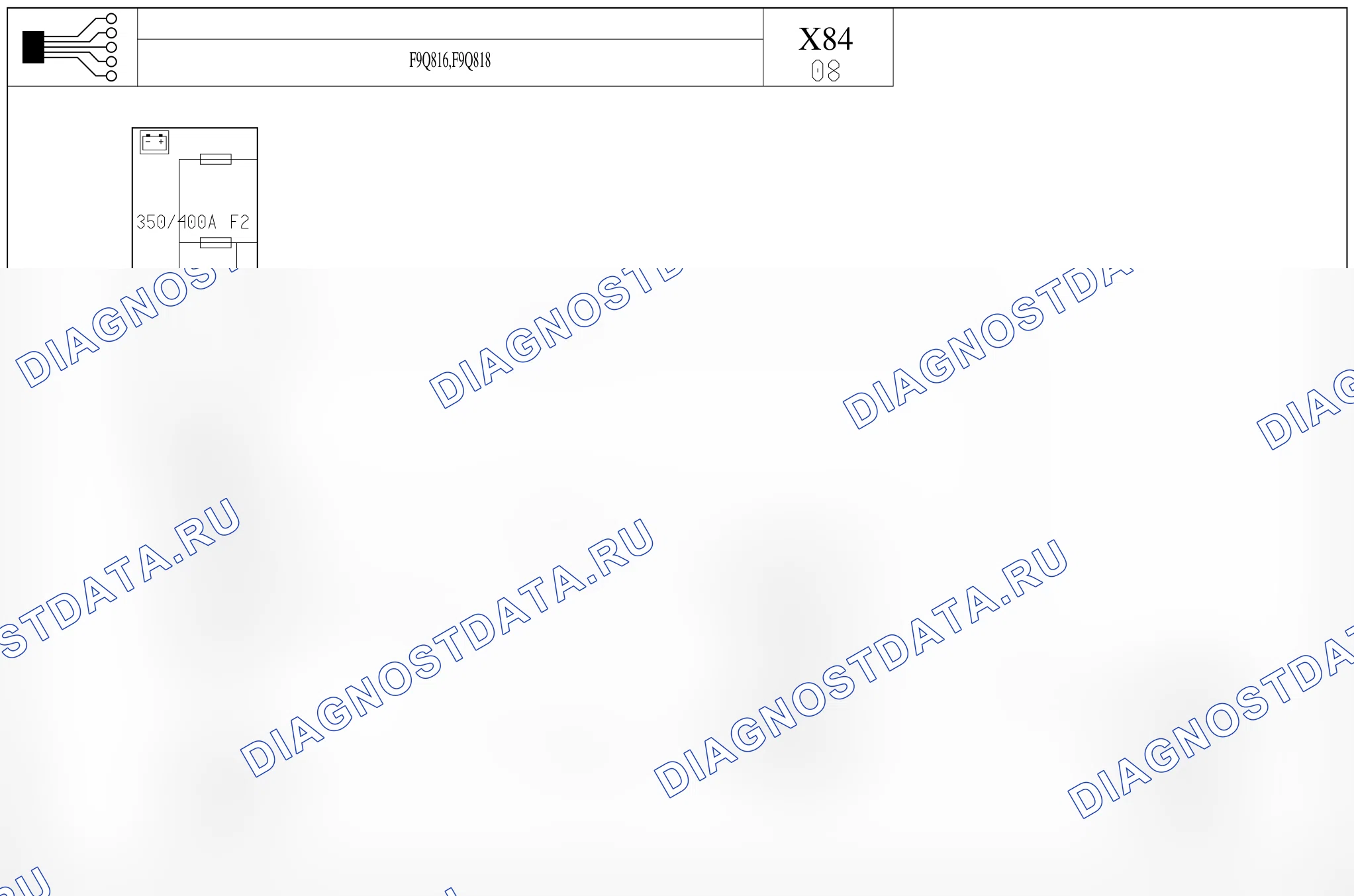Цепь запуска двигателя — для а/м с: двиг. F9Q816/818 (1.9 dCi дизель) — для а/м с: двиг. F9Q816/818 (1.9 dCi дизель). Renault Megane II (2002-2009)