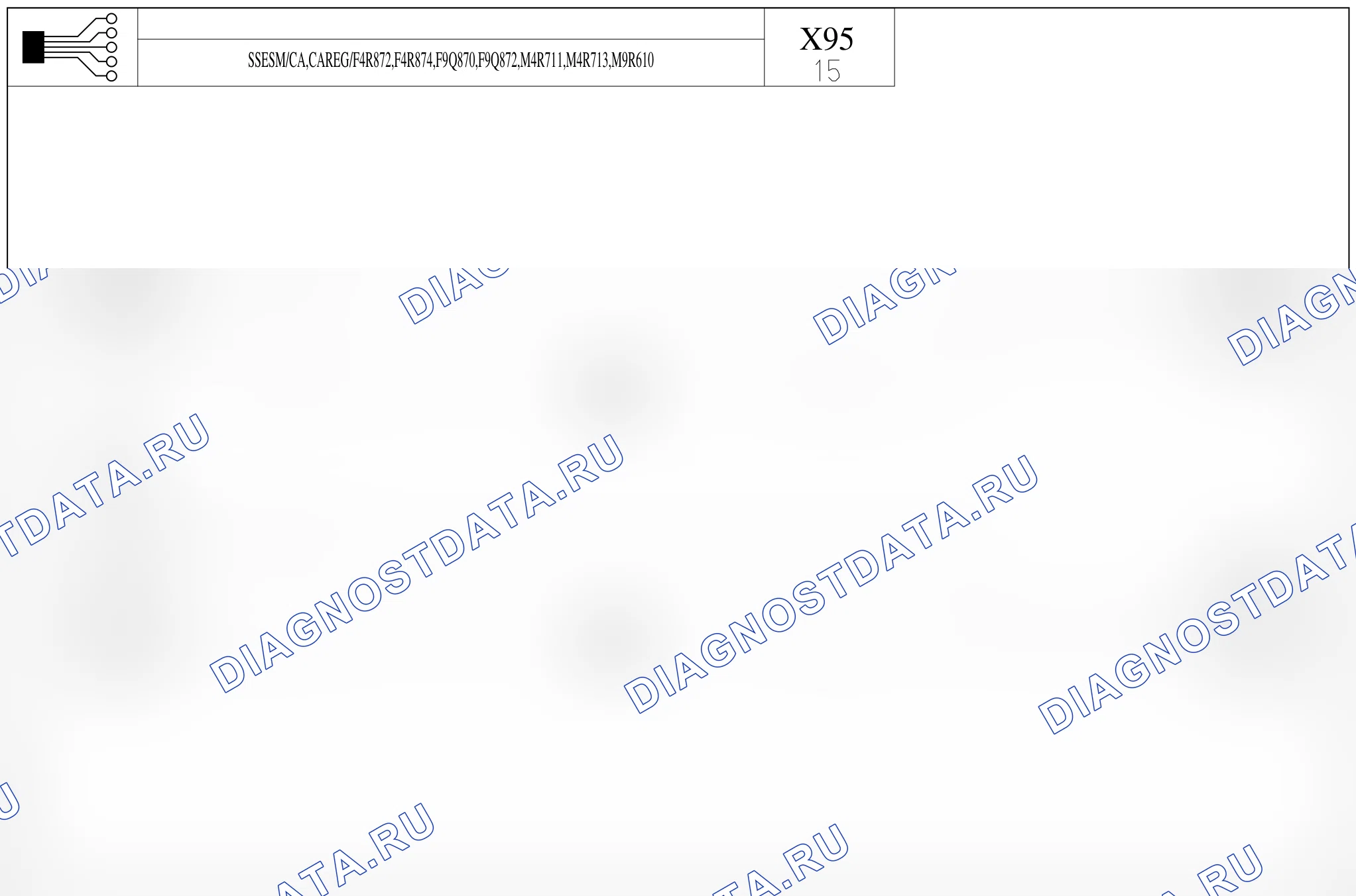 Электросхема компрессора кондиционера — для а/м с: двиг. F4R872/F4R874/M4R711/M4R713 (2.0 бензин), F9Q870/872 (1.9 dCi дизель), M9R610 (2.0 dCi дизель) + климат-контроль, Без управления потреблением энергии — для а/м с: двиг. F4R872/F4R874/M4R711/M4R713 (2.0 бензин), F9Q870/872 (1.9 dCi дизель), M9R610 (2.0 dCi дизель) + климат-контроль, Без управления потреблением энергии. Renault Megane III (2008-2016)