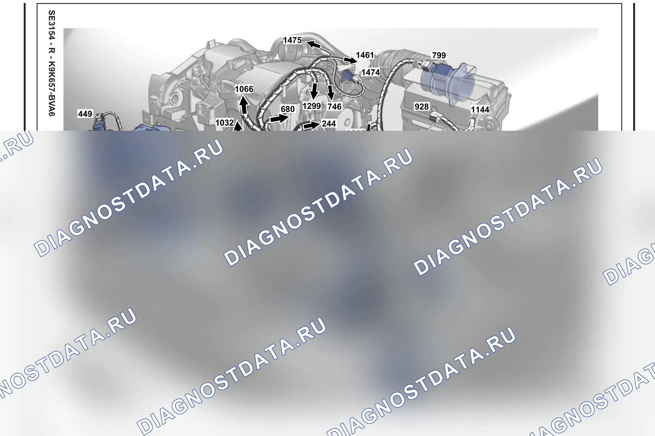 Расположение компонентов — Расположение компонентов: лист S98 — Расположение компонентов: лист S98. Renault Megane III (2008-2016)