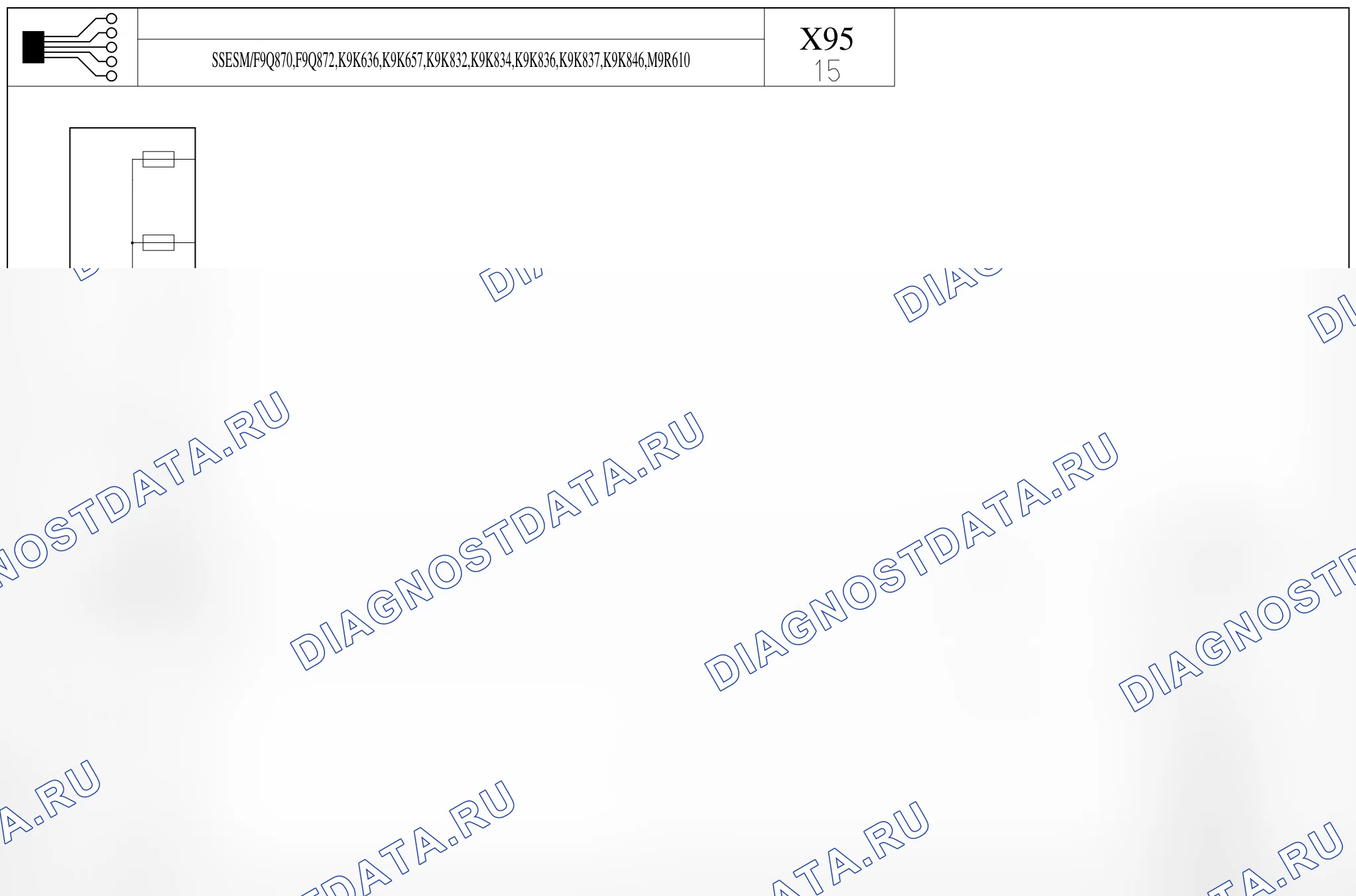 Цепь запуска двигателя — для а/м с: двиг. F9Q870/872 (1.9 dCi дизель), K9K636/657/832/834/836/837/846 (1.5 dCi дизель), M9R610 (2.0 dCi дизель) + Без управления потреблением энергии — для а/м с: двиг. F9Q870/872 (1.9 dCi дизель), K9K636/657/832/834/836/837/846 (1.5 dCi дизель), M9R610 (2.0 dCi дизель) + Без управления потреблением энергии. Renault Megane III (2008-2016)