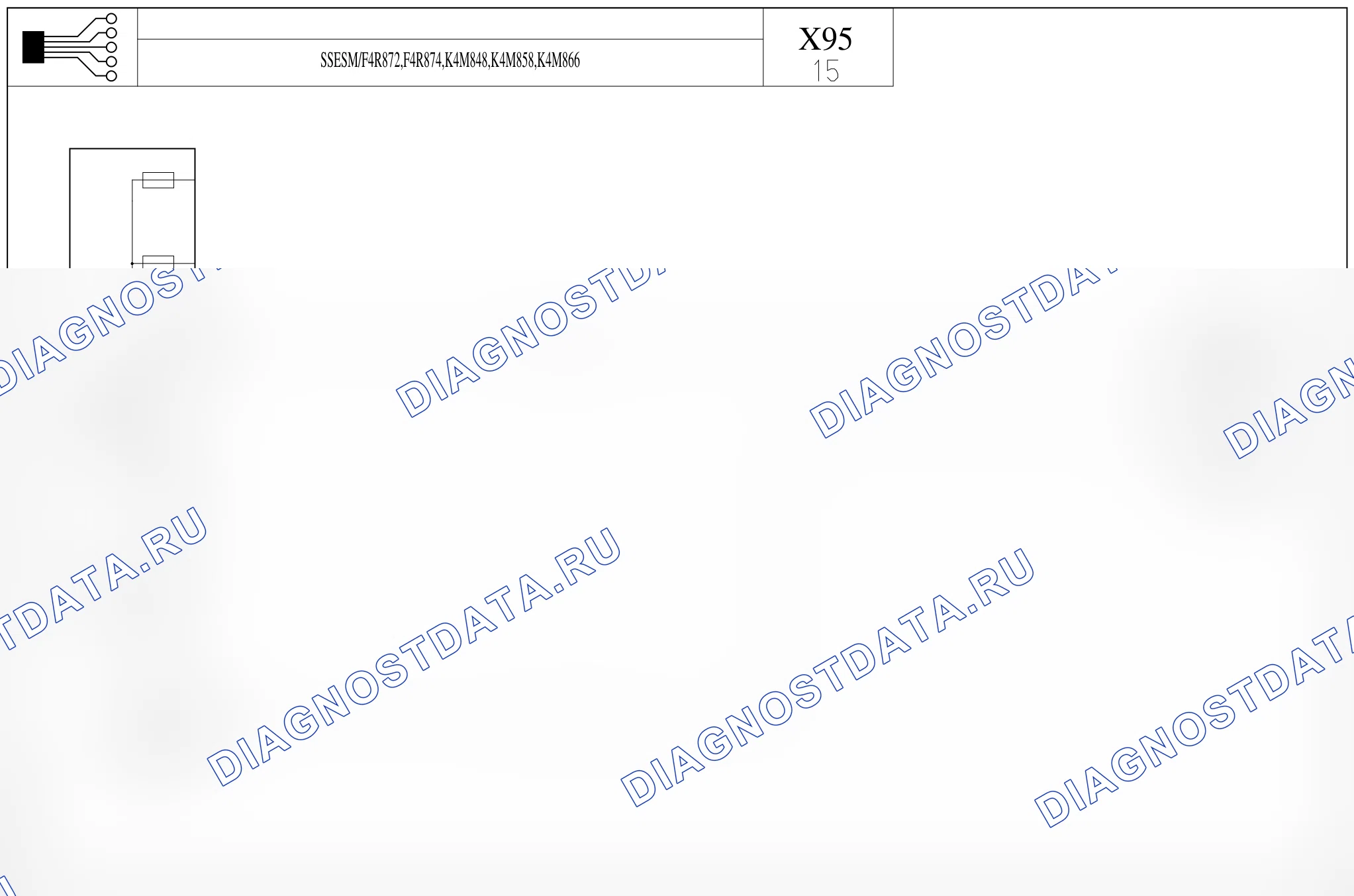 Цепь зарядки — для а/м с: двиг. F4R872/874 (2.0 бензин), K4M848/858/866 (1.6 бензин) + Без управления потреблением энергии — для а/м с: двиг. F4R872/874 (2.0 бензин), K4M848/858/866 (1.6 бензин) + Без управления потреблением энергии. Renault Megane III (2008-2016)