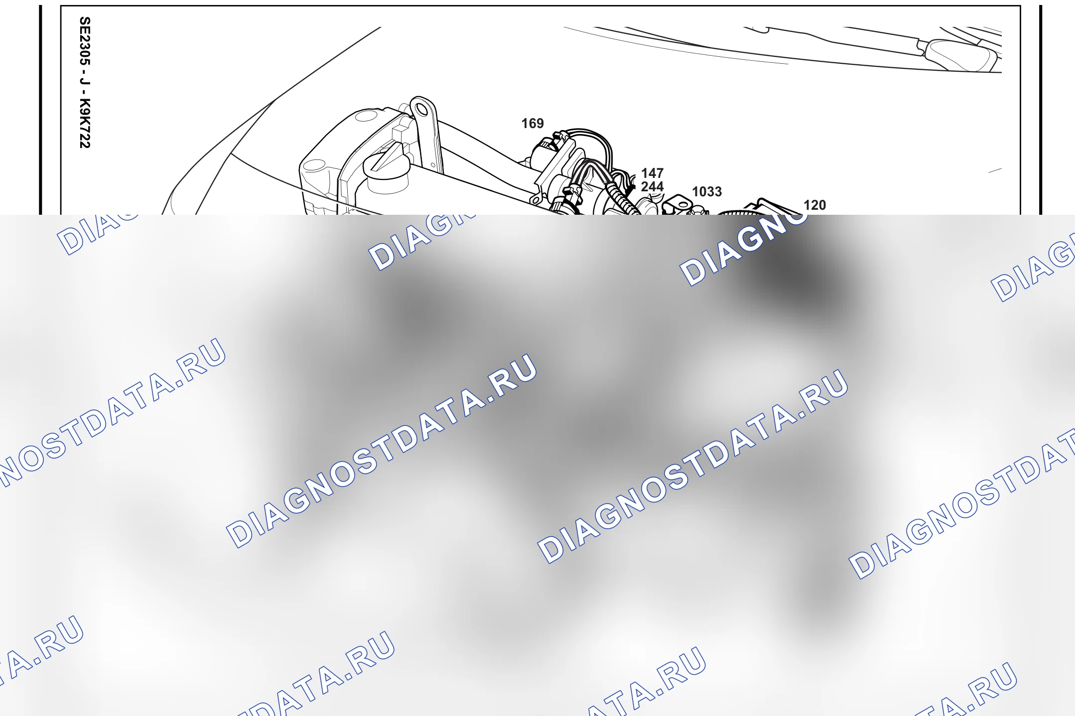 Расположение компонентов — Расположение компонентов: лист S35 — Расположение компонентов: лист S35. Renault Scenic II (2003-2009)