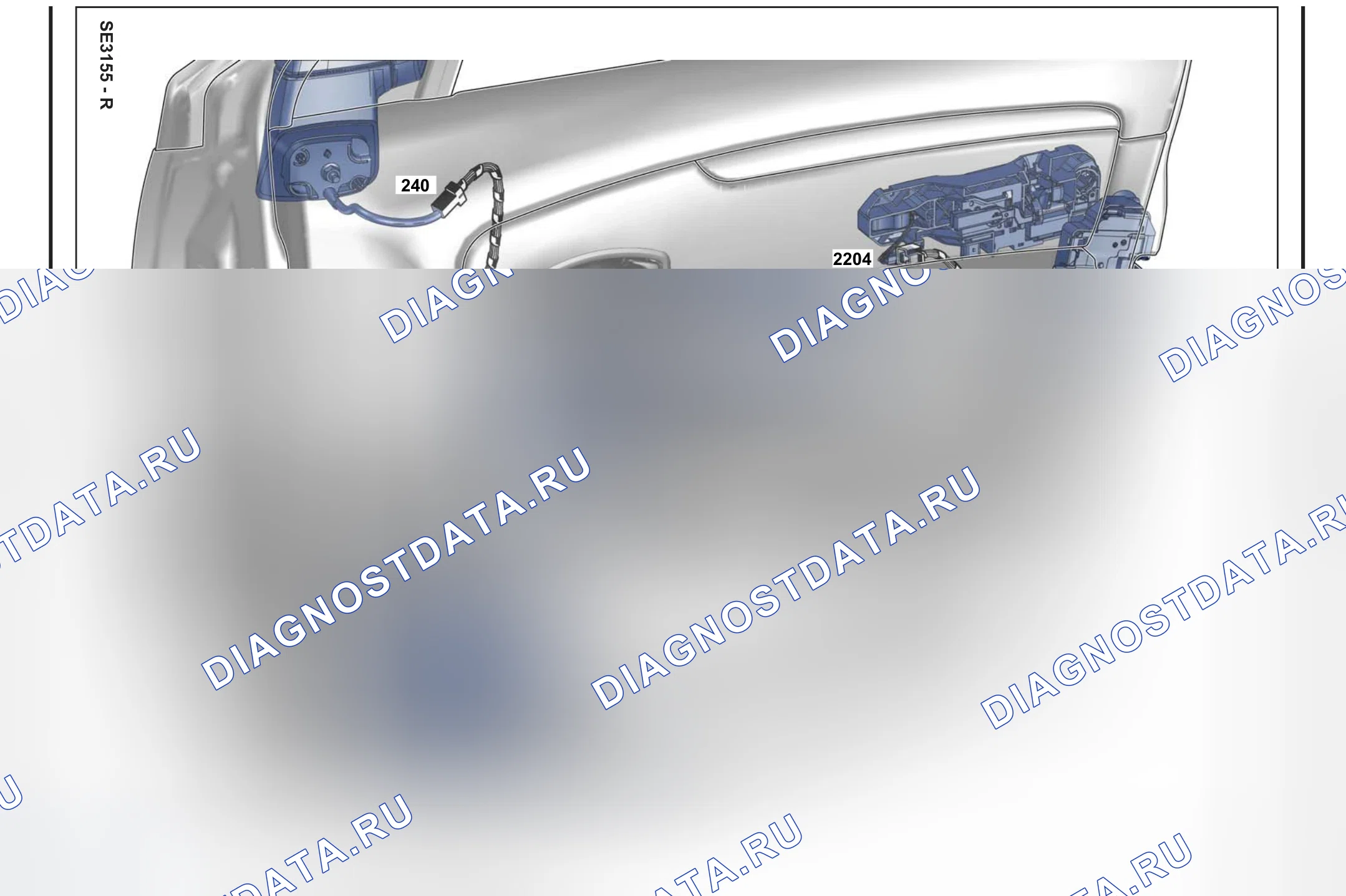 Расположение компонентов — Расположение компонентов: лист S44 — Расположение компонентов: лист S44. Renault Scenic III (2009-2016)