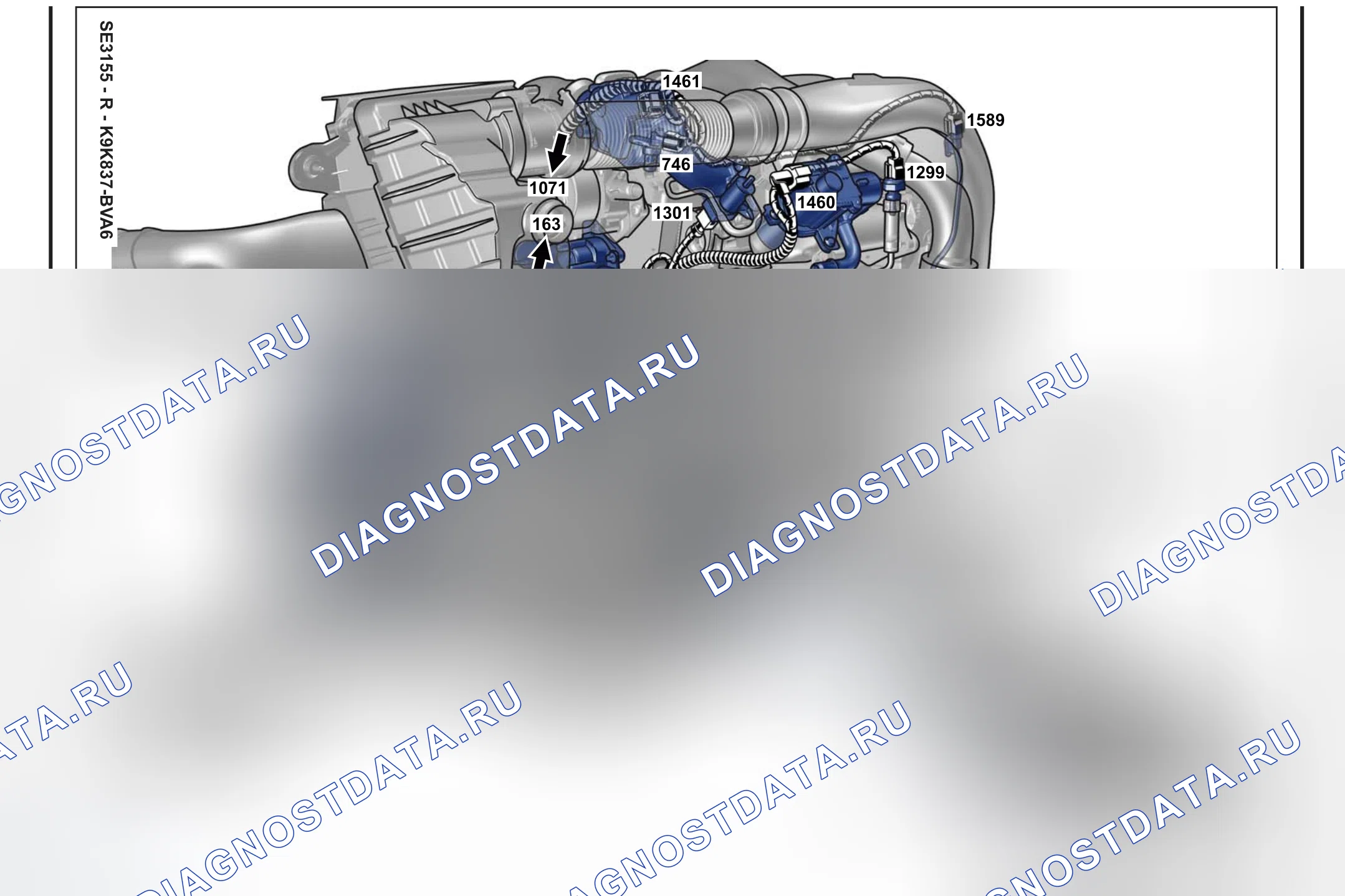 Расположение компонентов — Расположение компонентов: лист S65 — Расположение компонентов: лист S65. Renault Scenic III (2009-2016)