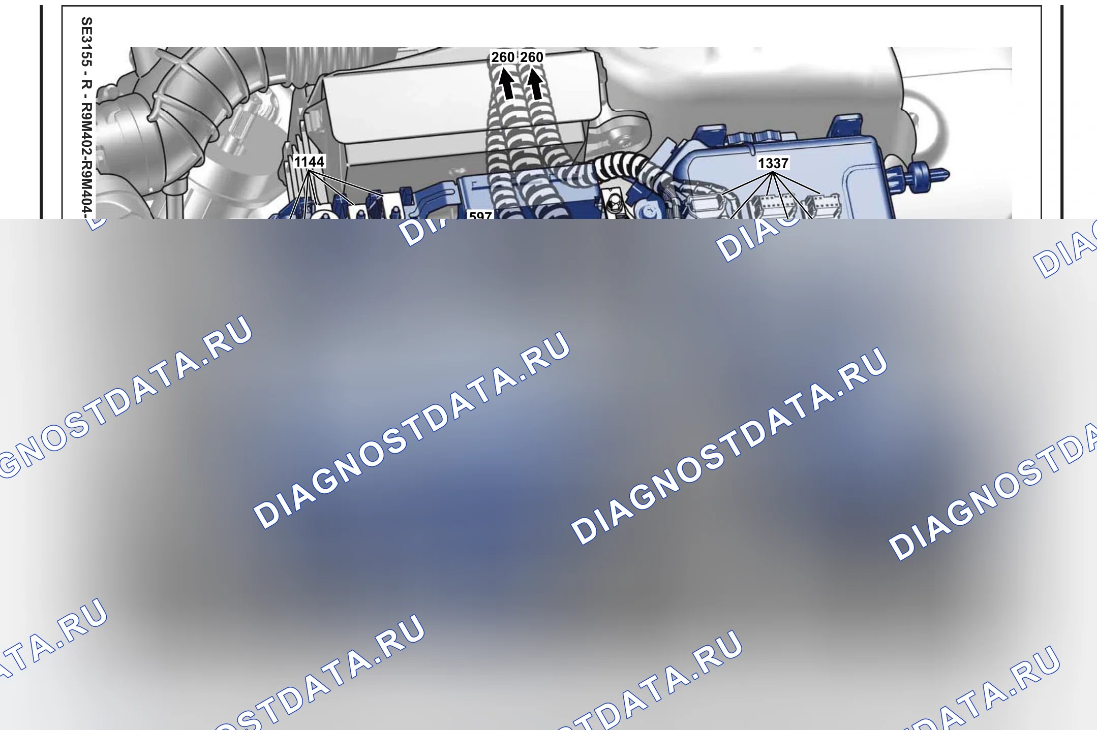 Расположение компонентов — Расположение компонентов: лист S73 — Расположение компонентов: лист S73. Renault Scenic III (2009-2016)