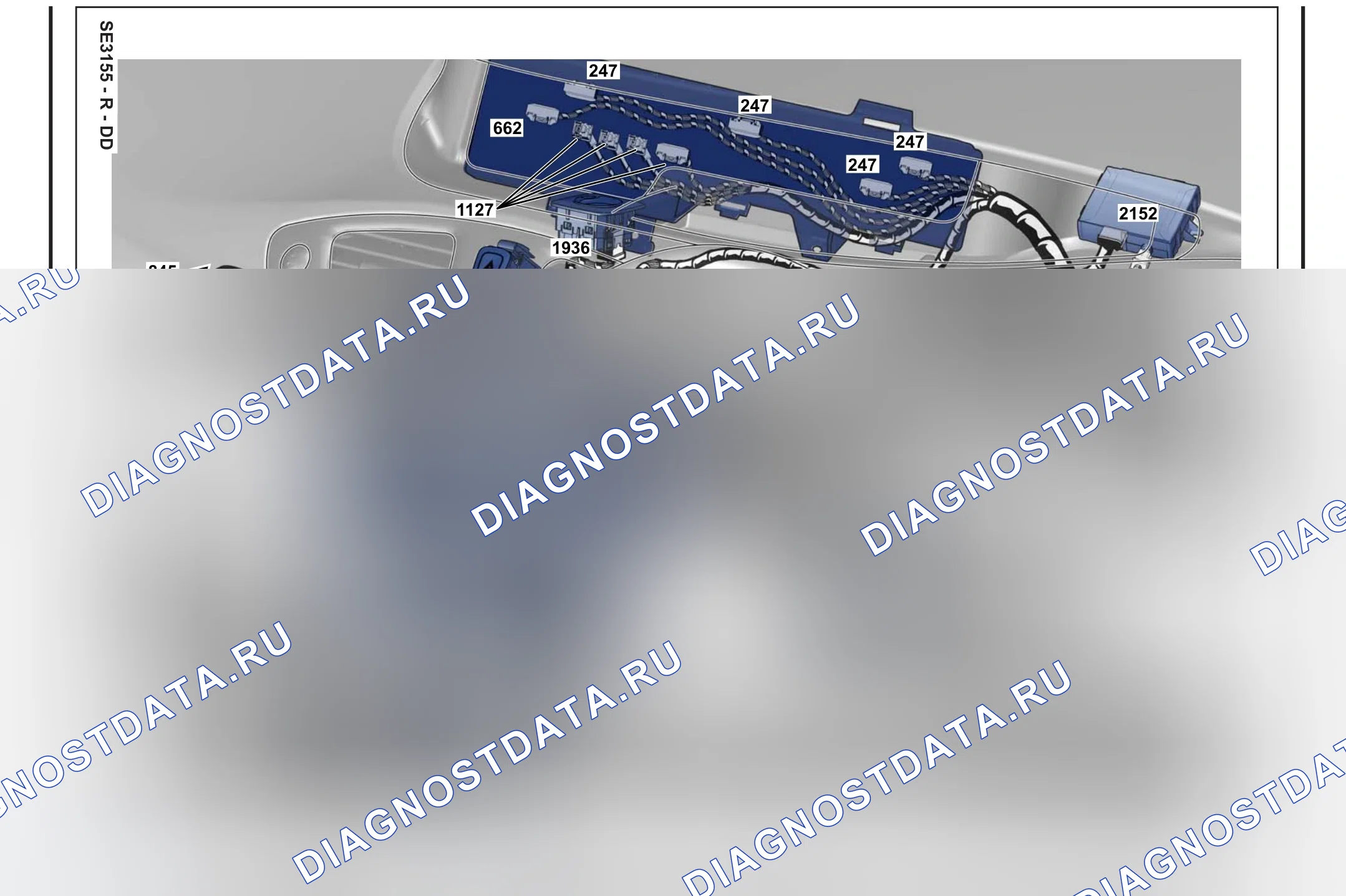 Расположение компонентов — Расположение компонентов: лист S19 — Расположение компонентов: лист S19. Renault Scenic III (2009-2016)
