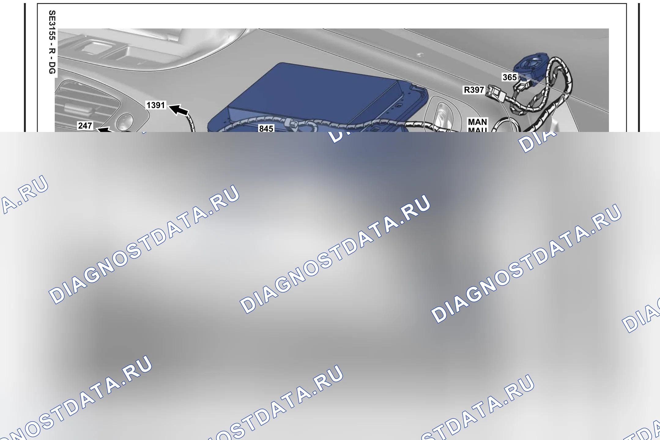 Расположение компонентов — Расположение компонентов: лист S16 — Расположение компонентов: лист S16. Renault Scenic III (2009-2016)