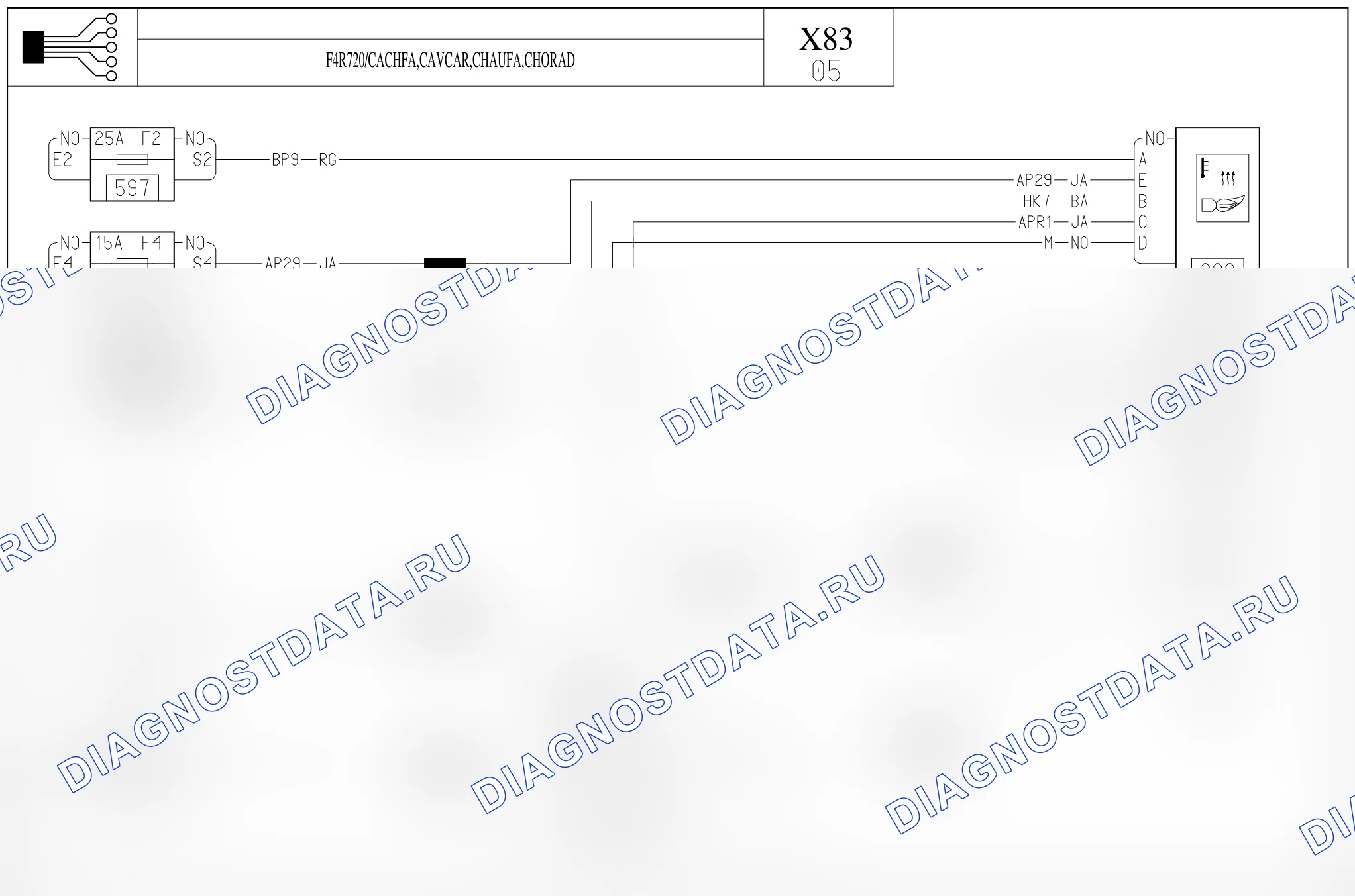 Дополнительное отопление — для а/м с: двиг. F4R720 (2.0 бензин) + CACHFA, CAVCAR, CHAUFA, CHORAD — для а/м с: двиг. F4R720 (2.0 бензин) + CACHFA, CAVCAR, CHAUFA, CHORAD. Renault Trafic II (2001-2014)