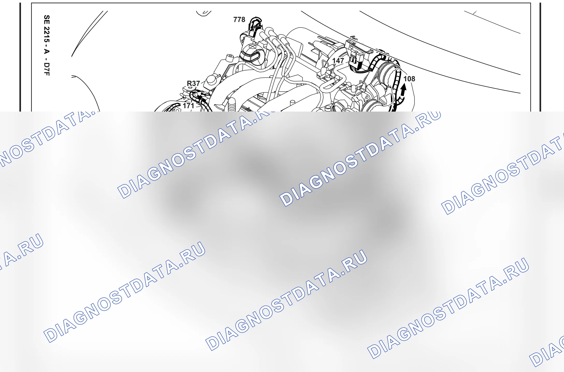 Расположение компонентов — Расположение компонентов: лист S16 — Расположение компонентов: лист S16. Renault Twingo I (1992-2007)