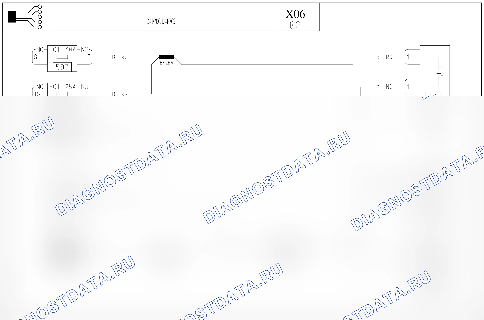 Цепь запуска двигателя и зарядки — для а/м с: двиг. D4F700/702 (1.2 бензин) — для а/м с: двиг. D4F700/702 (1.2 бензин). Renault Twingo I (1992-2007)