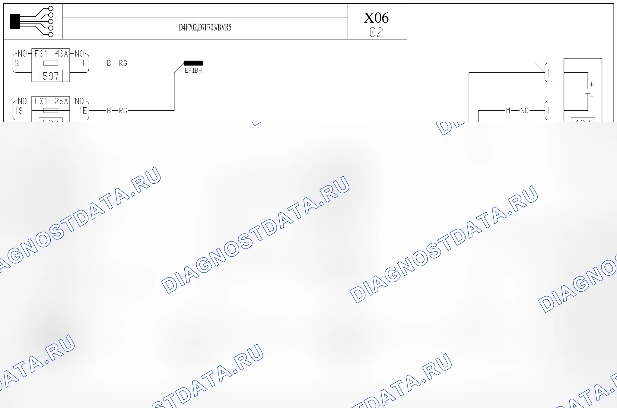Цепь запуска двигателя и зарядки — для а/м с: двиг. D4F702/D7F703 (1.2 бензин) + робот. КПП 5-ст. — для а/м с: двиг. D4F702/D7F703 (1.2 бензин) + робот. КПП 5-ст.. Renault Twingo I (1992-2007)