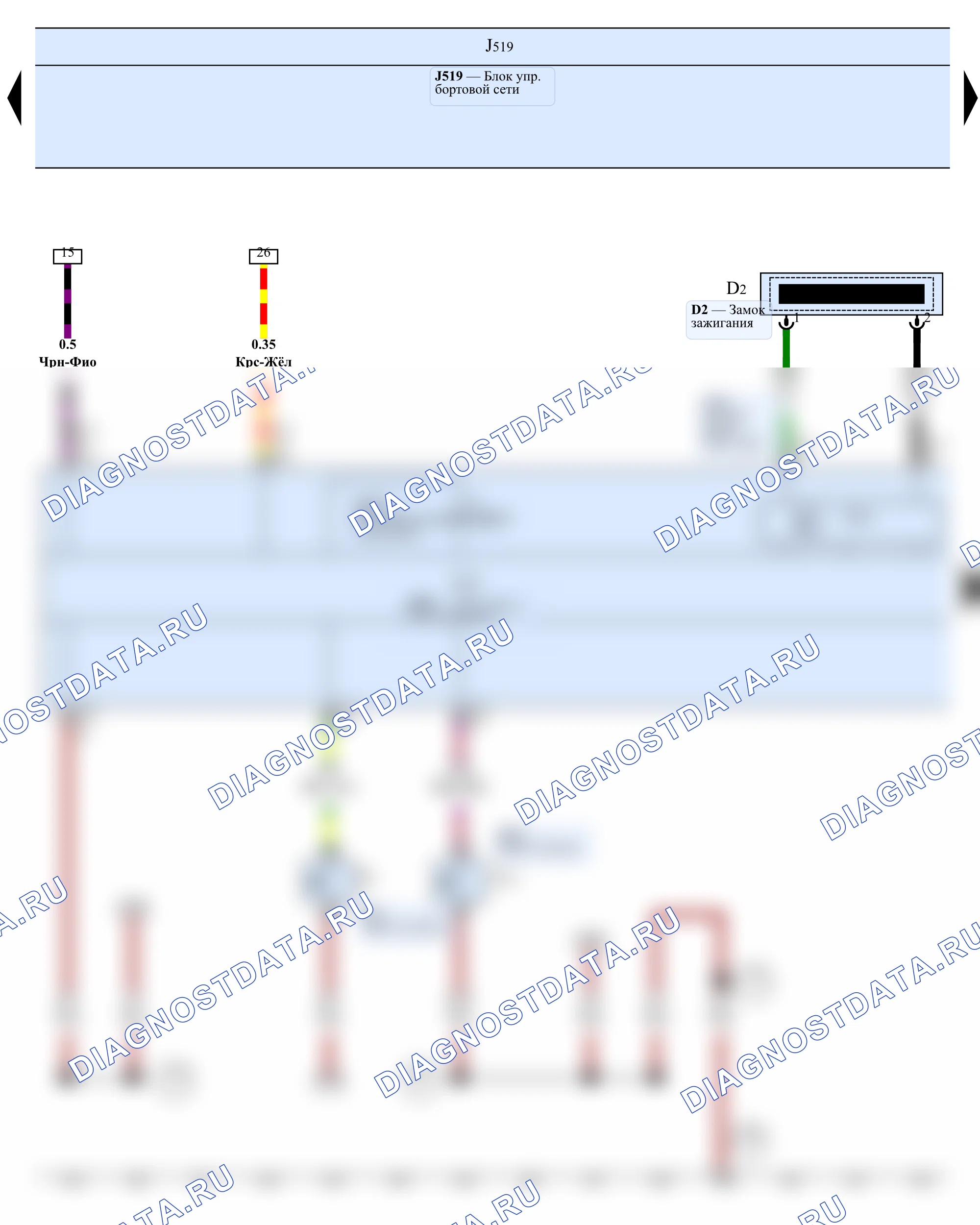 Тормозная система (ABS/ASR/ESP) — Выключатель предупреждения о ручном тормозе, 2009 — Выключатель предупреждения о ручном тормозе, 2009, Схема 1 из 2. SEAT Ibiza IV (2008-2017)