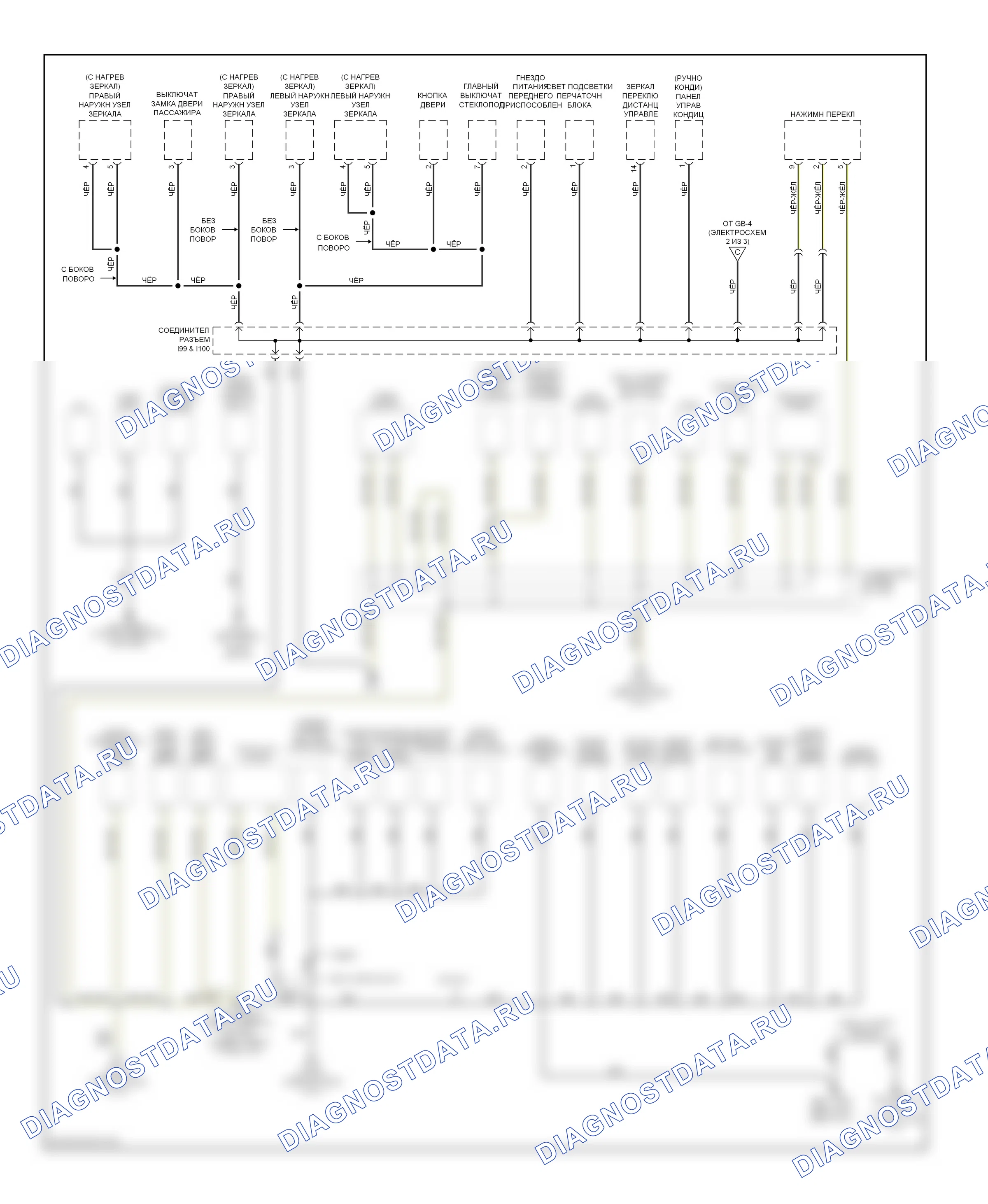 Точки подключения масс — Электросхема точек подключения масс — Электросхема точек подключения масс (3 из 3). Subaru Outback BP рестайлинг (2006-2009)