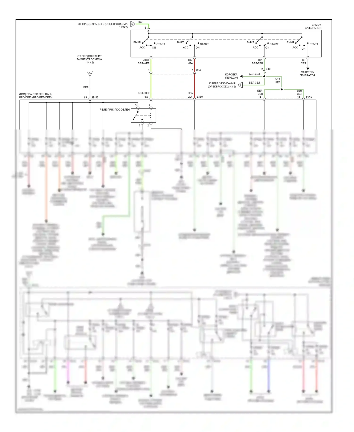 Блок предохранителей и реле — Электросхема блока предохранителей реле — Электросхема блока предохранителей реле (2 из 2). Suzuki Equator I (2008-2012)