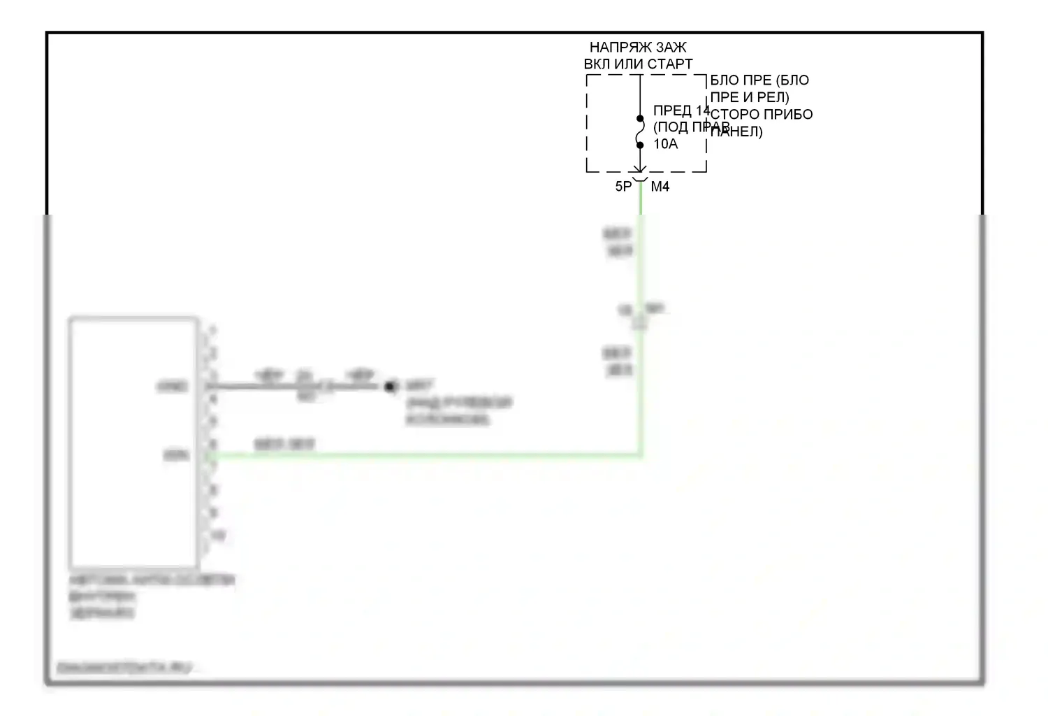 Управление зеркалами заднего вида — Электросхема автоматического дневного/ночного зеркала — Электросхема автоматического дневного/ночного зеркала. Suzuki Equator I (2008-2012)