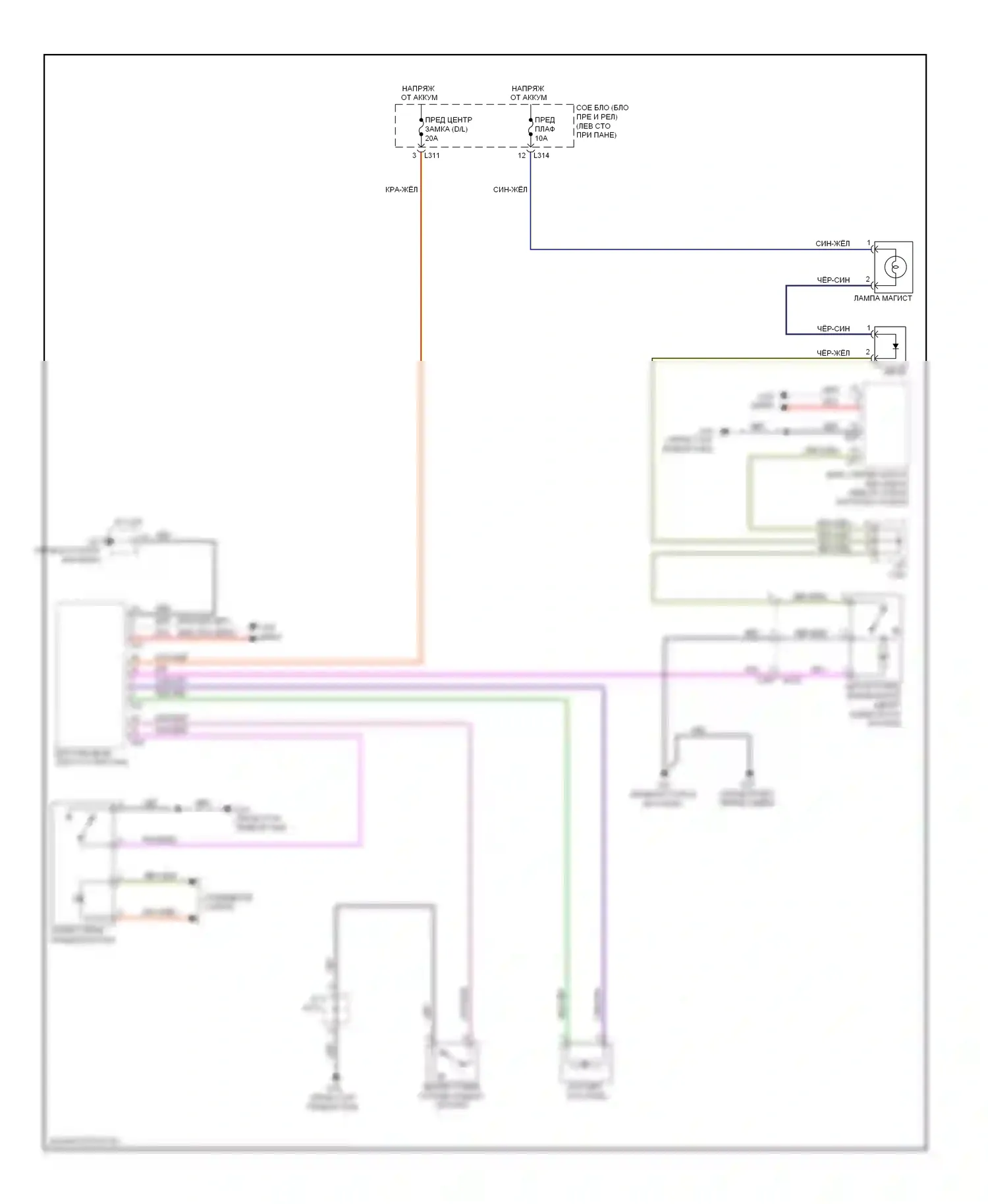 Багажник, задняя дверь, лючок топливного бака — Электросхема открытия багажника и лючка топливного бака — Электросхема открытия багажника и лючка топливного бака. Suzuki Kizashi I (2009-2014)