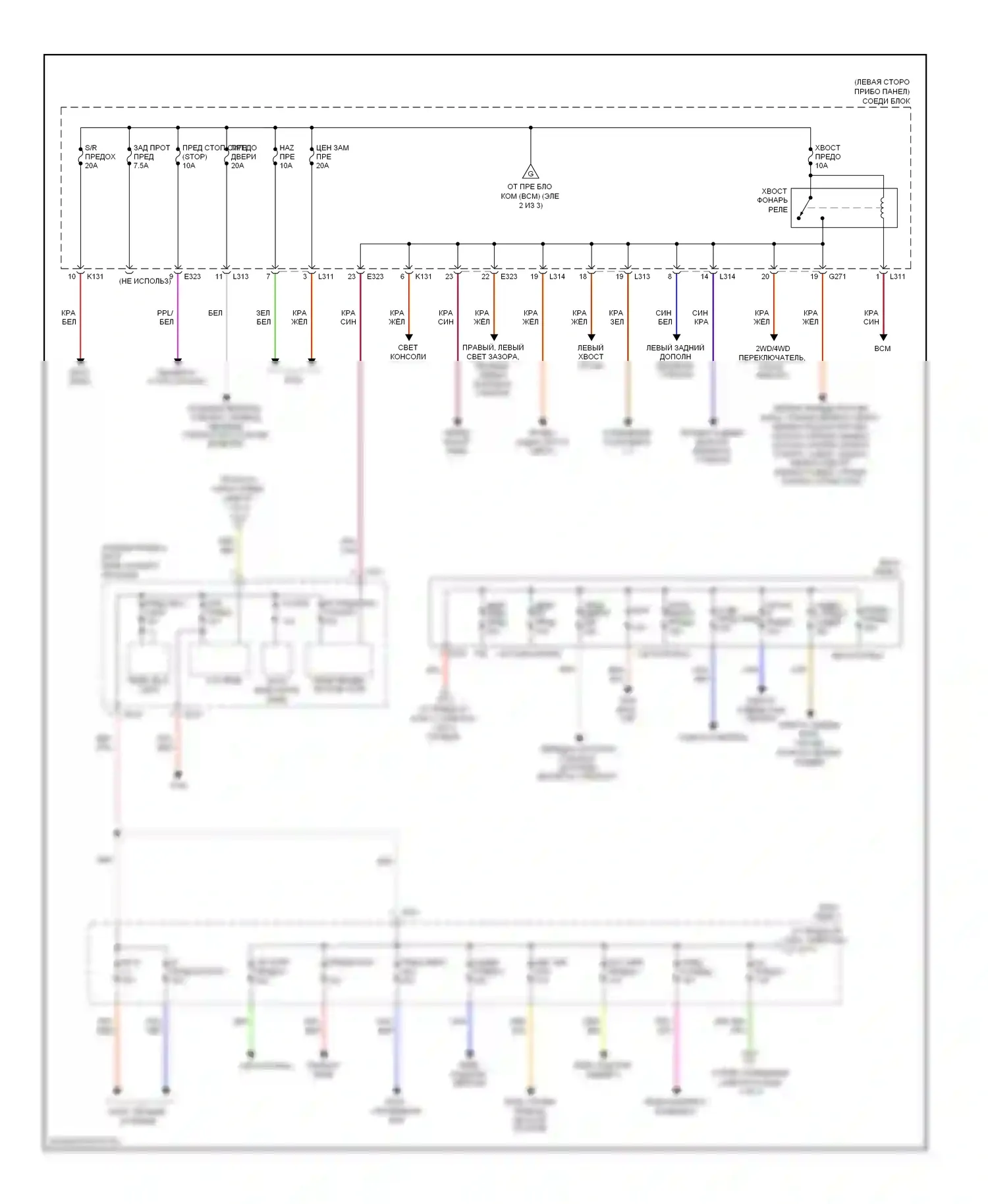 Блок предохранителей и реле — Электросхема блока предохранителей реле — Электросхема блока предохранителей реле (3 из 3). Suzuki Kizashi I (2009-2014)