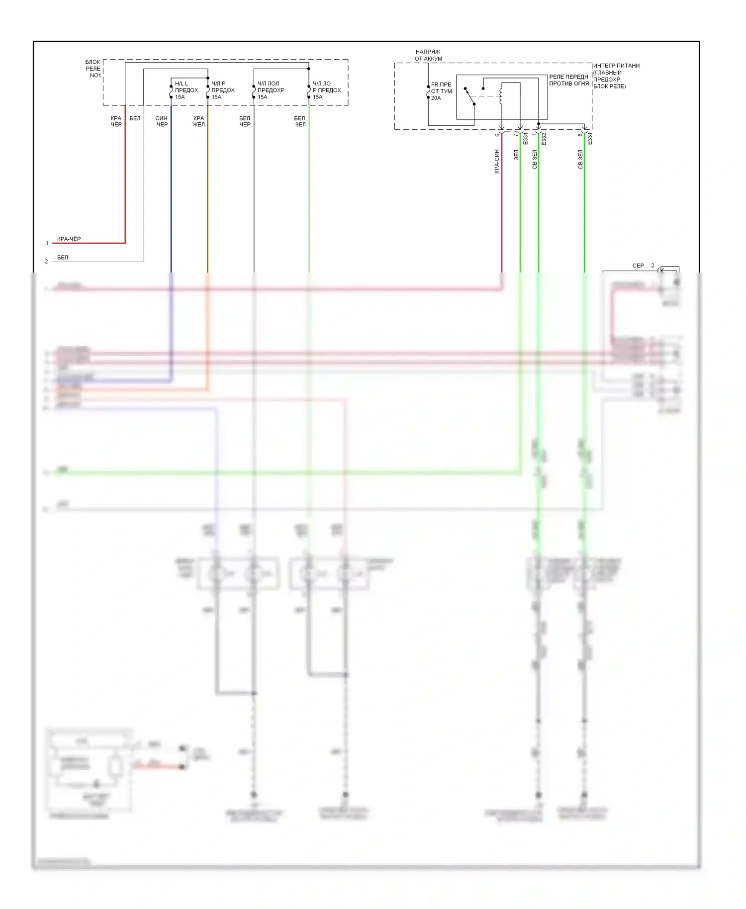 Фары — Электросхема фар — Электросхема фар (2 из 2). Suzuki Kizashi I (2009-2014)