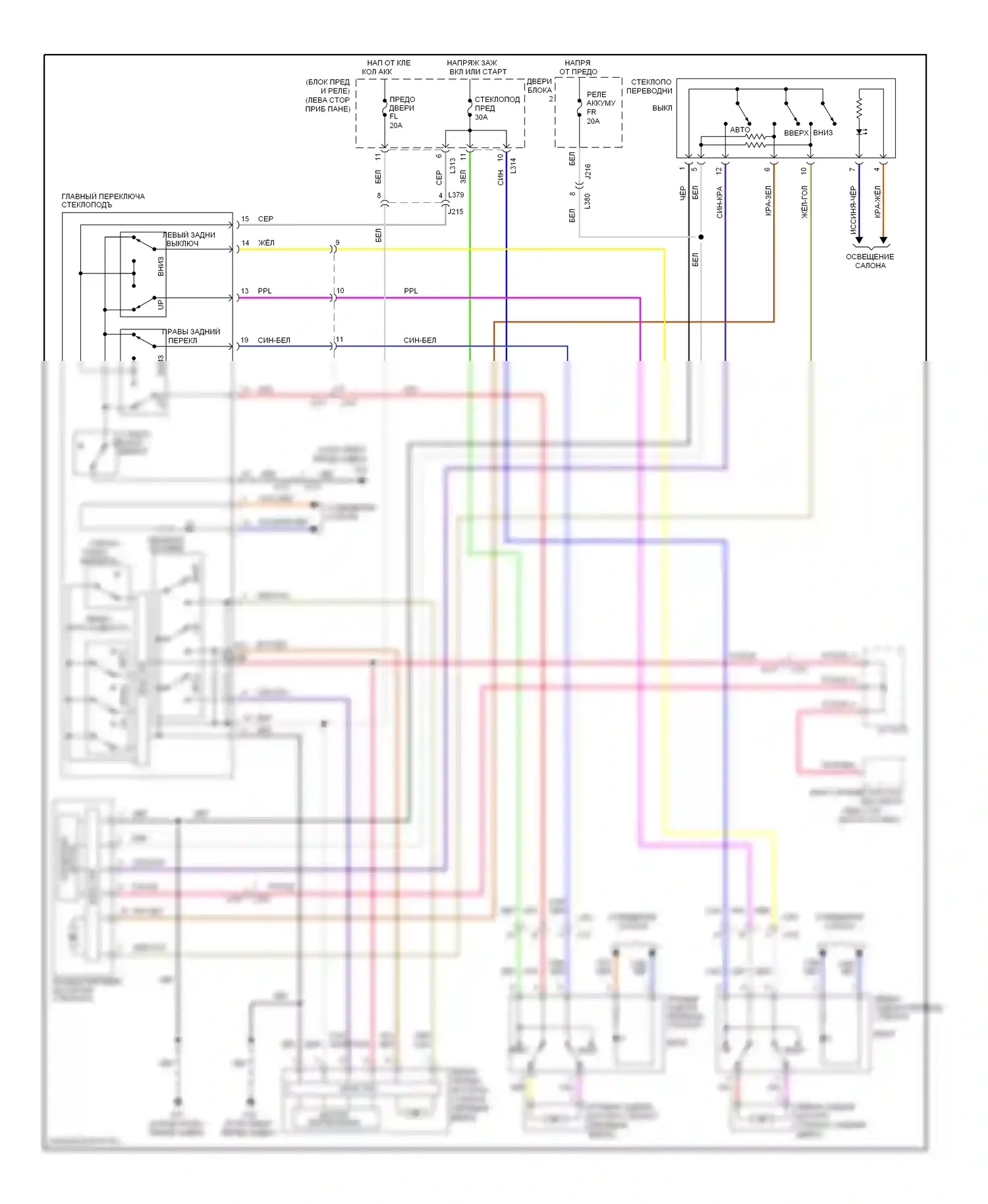 Стеклоподъемники — Стеклоподъемники электросхема — Стеклоподъемники электросхема. Suzuki Kizashi I (2009-2014)