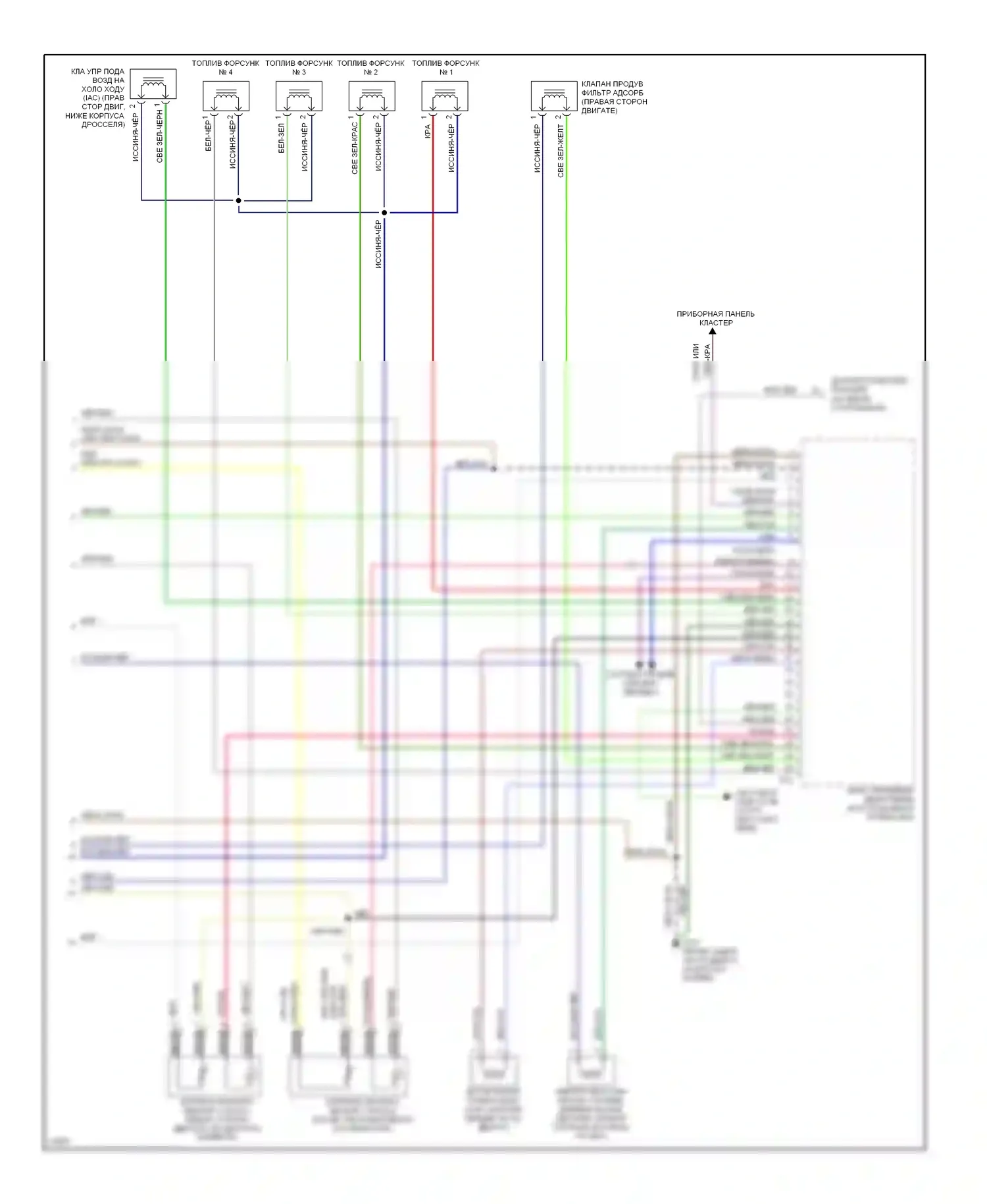 Двигатель — Электросхема двигателя 1.6ls — Электросхема двигателя 1.6ls (3 из 3). Suzuki Sidekick I (1988-1998)
