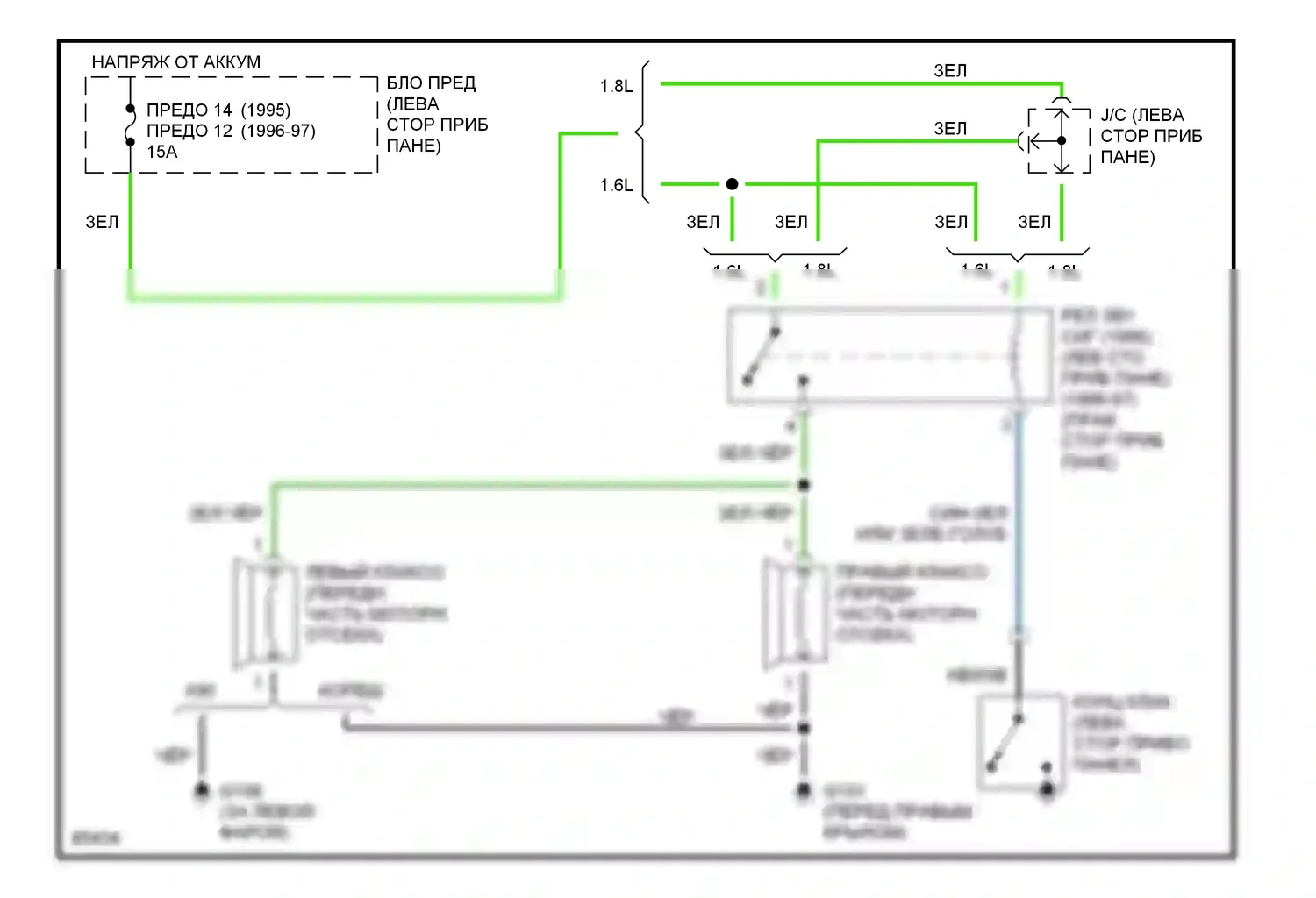 Клаксон — Электросхема клаксона — Электросхема клаксона. Suzuki Sidekick I (1988-1998)