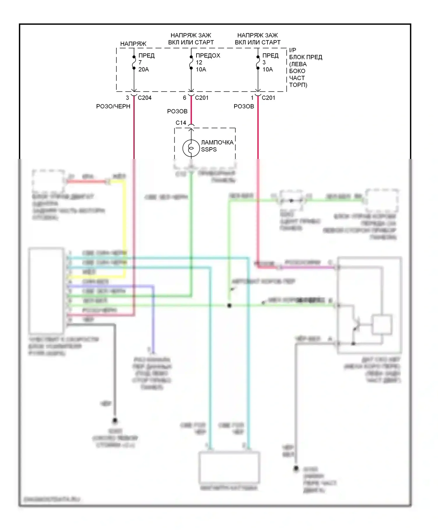 Электроусилитель руля — Электросхема электроусилителя руля — Электросхема электроусилителя руля. Suzuki Verona I (2003-2006)