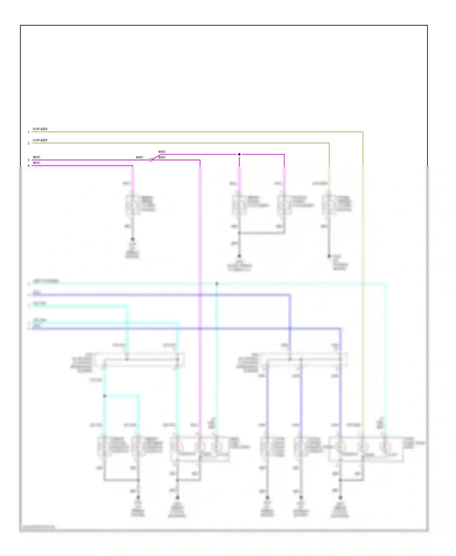 Фары и фонари — Электросхема фар и фонарей — Электросхема фар и фонарей (2 из 2). Suzuki Verona I (2003-2006)