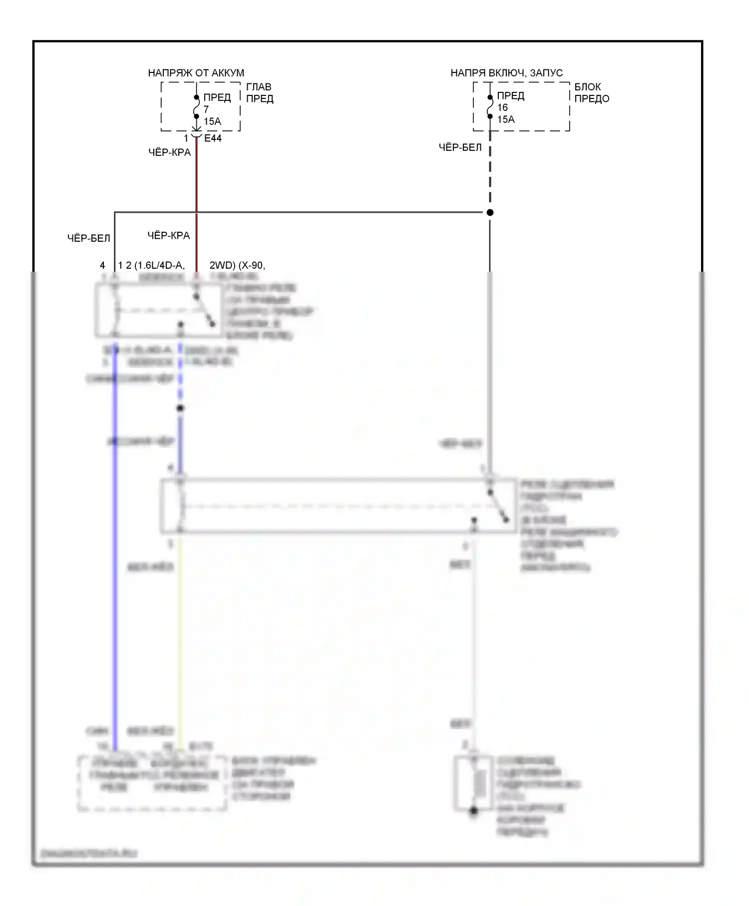 Коробка передач — Электросхема электромагнита tcc, 3-ступенчатая автоматическая коробка передач — Электросхема электромагнита tcc, 3-ступенчатая автоматическая коробка передач. Suzuki X-90 I (1995-2000)