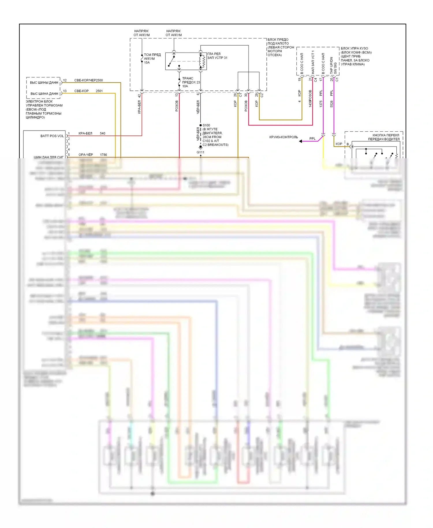 Коробка передач — Электросхема автоматической коробки передач — Электросхема автоматической коробки передач. Suzuki XL7 I (1998-2009)